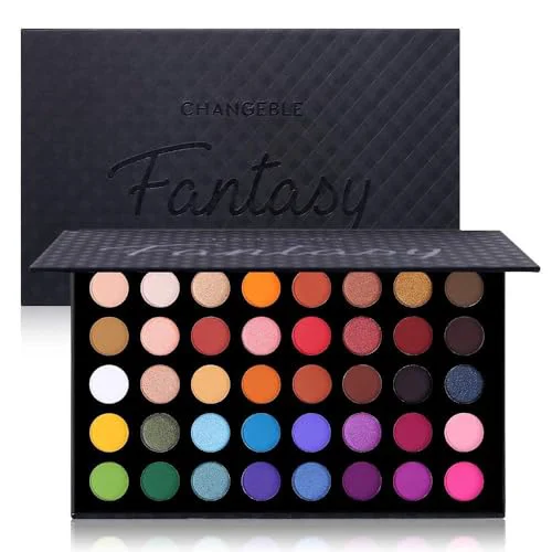 Safe UCANBE Highly Pigmented Eye Makeup Palette Matte Shimmer Metallic Eyeshadow Pallet Long Lasting Blendable Natural Colors Make Up Eye Shadows Versatile