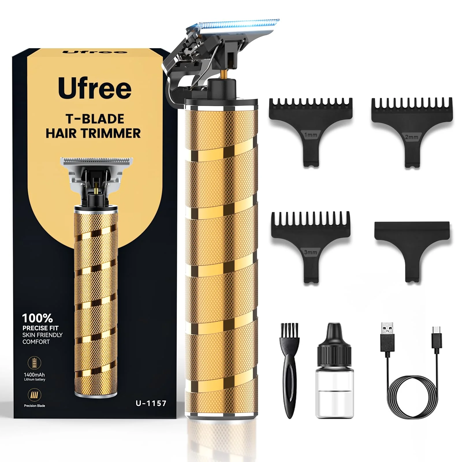 Functional U Beard Trimmer Hair Trimmer for Men Professional Electric Razor Shavers for Men T Blade Precision Edgers Liners Barber Clippers for Hair Exceptional