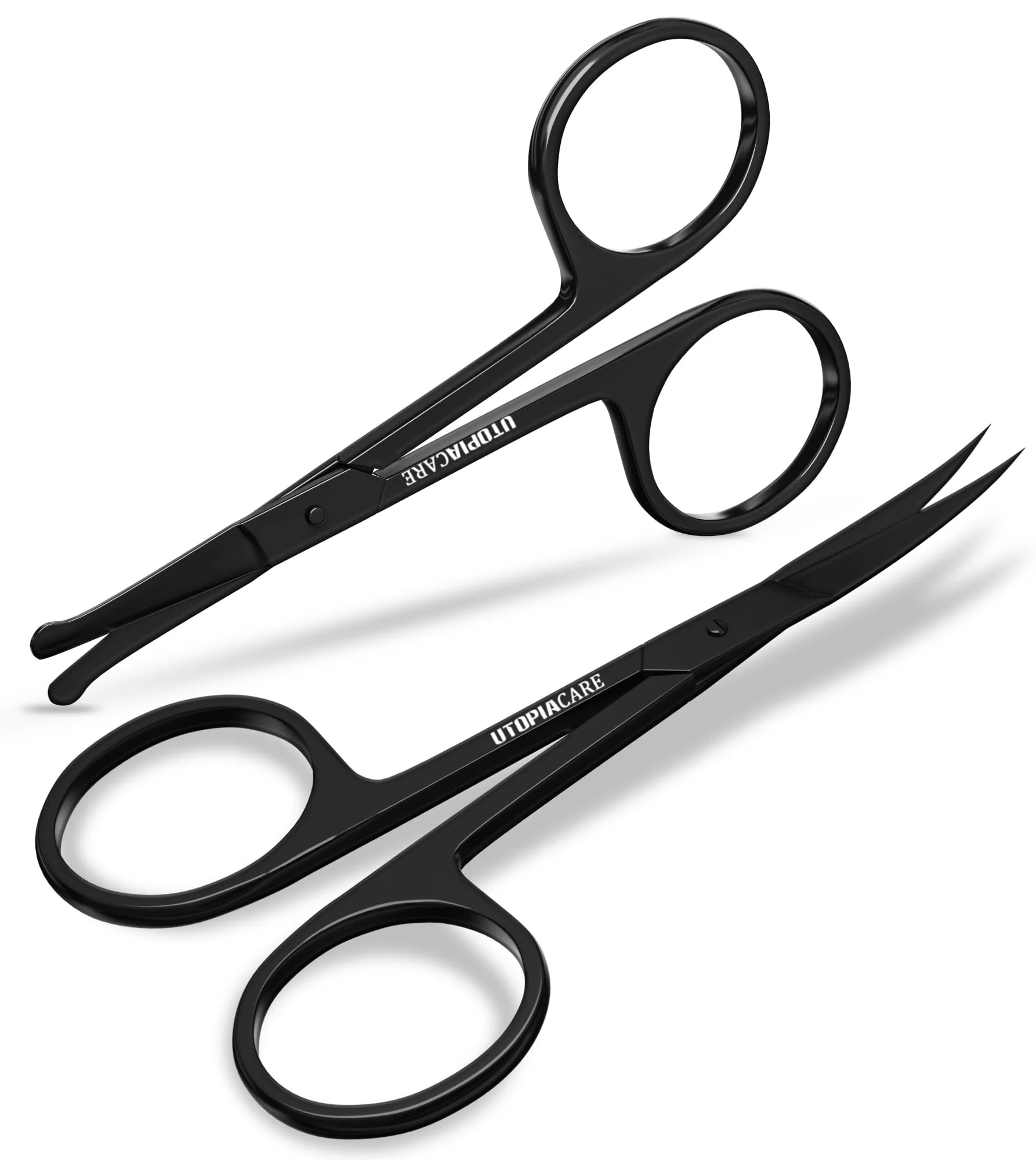 Quality Utopia Care Eyebrow Scissors Professional Stainless Steel Small Shears for Men and Women Nose Hair Scissors for Grooming Mustache Beard Eyelashes High-End