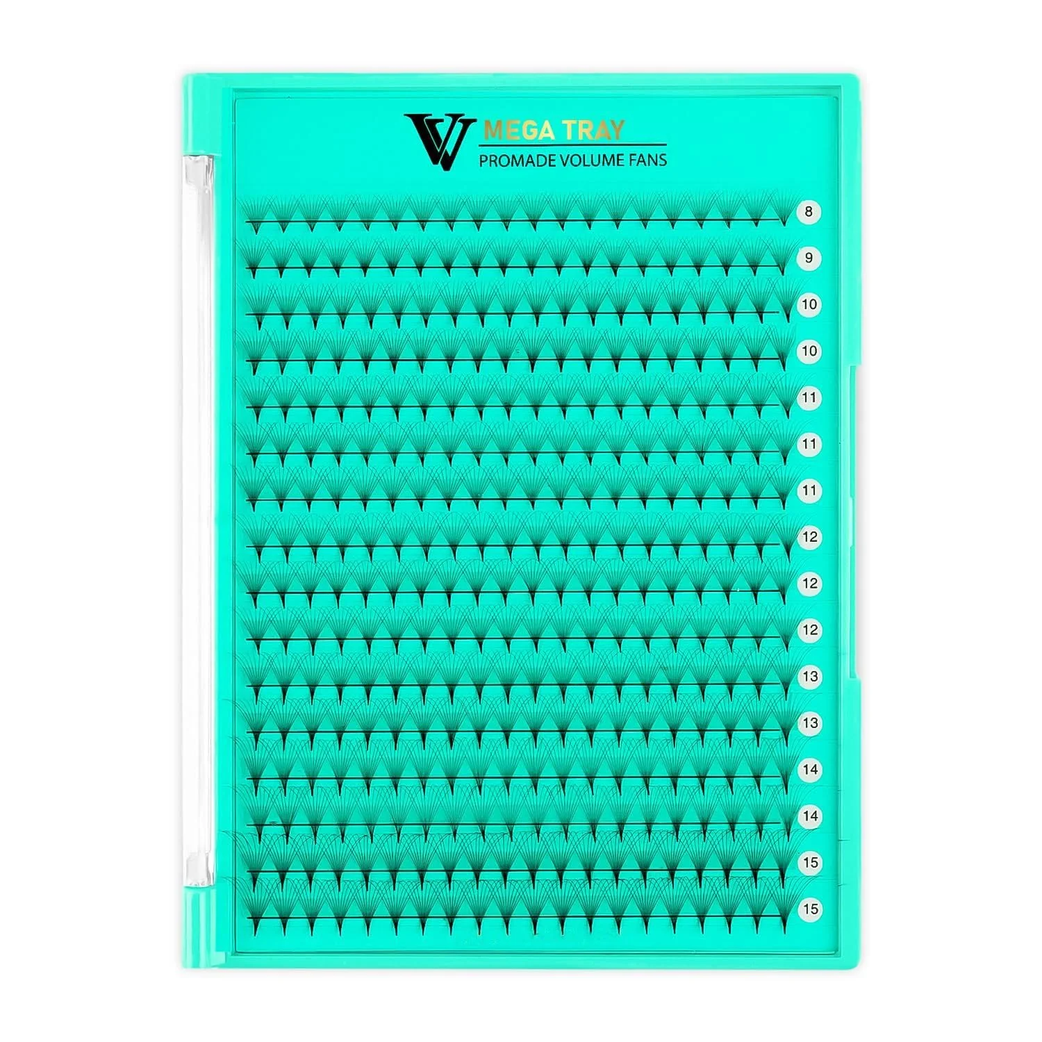 Fashionable VAVALASH 500 Fans Eyelash Extensions 9-16mm Length Premade Lash Fans 5D-14D Handmade Volume Lash Extension 8D-0.07-C-12mm High-Grade