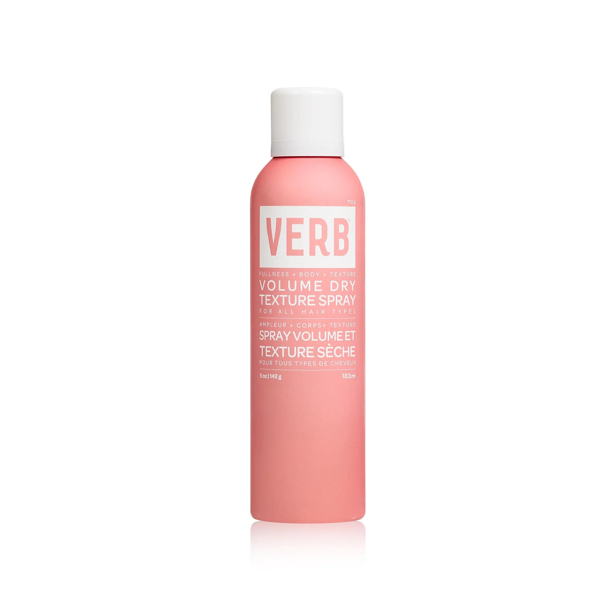 Solid VERB Volume Dry Texture Spray 5 oz- Boosts Volume Adds Fullness Weightless Grit -No Parabens Gluten or Harmful Sulfates Safe