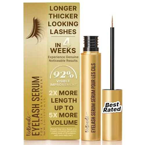 Consistent VieBeauti Eyelash Growth Serum 5mL - Lash Serum for Longer Fuller Thicker Looking Lashes Advanced Nourishing Formula Vegan Cruelty- Gentle Luxury