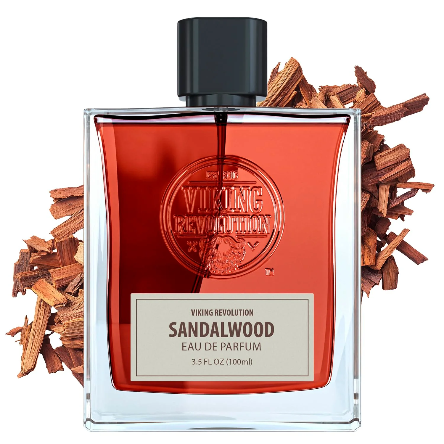Pure Viking Revolution Sandalwood Perfume Intense Lasting Men's Eau de Parfum A Deeper Richer Woody Fragrance with Notes of Musk Ambergris Cedar Verified