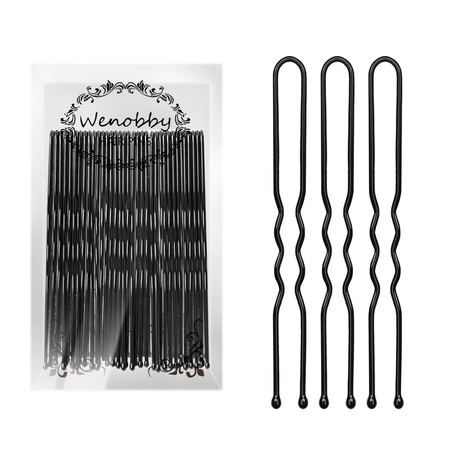 Luxury U Shaped Hair Pins for Buns 100 PCS 2.8 Hair Pins for Women Hair Styling with Thick Hair Official