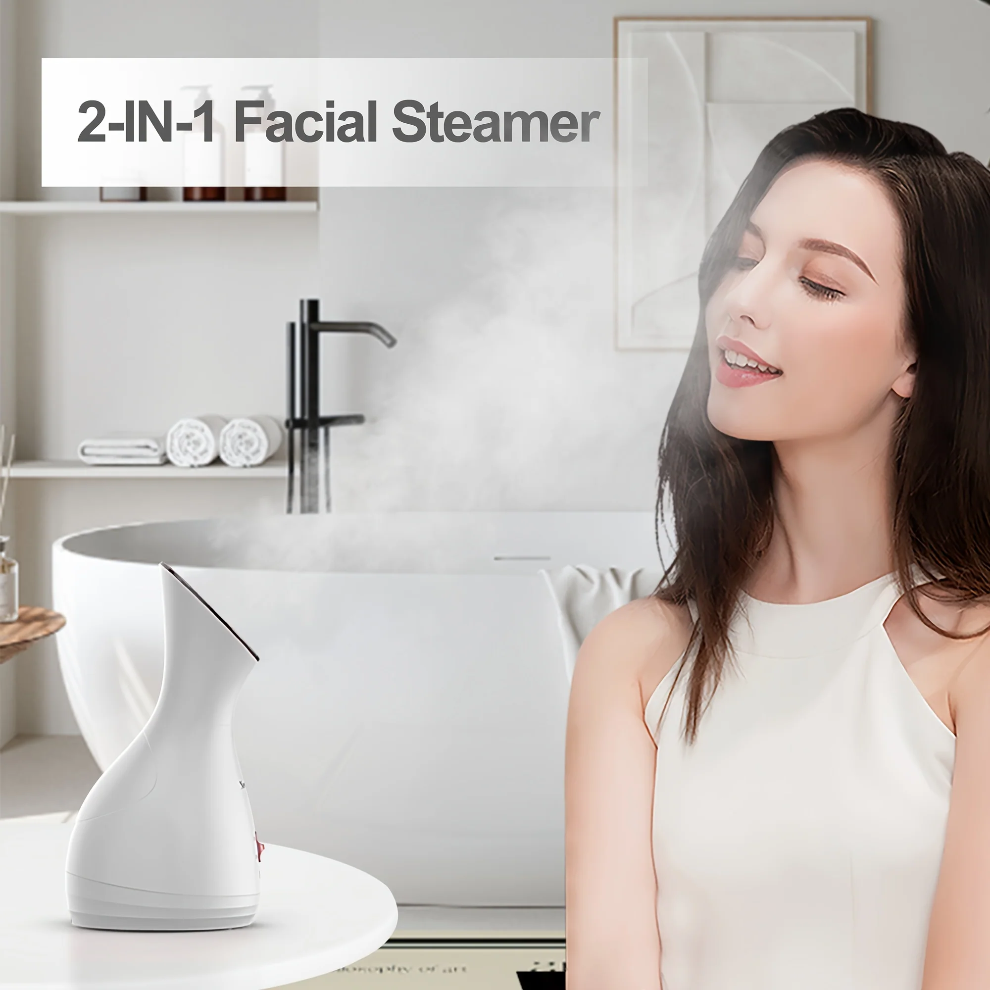 Certified Nano Ionic Facial Steamer - Deep Cleansing Mist Home SPA Soft
