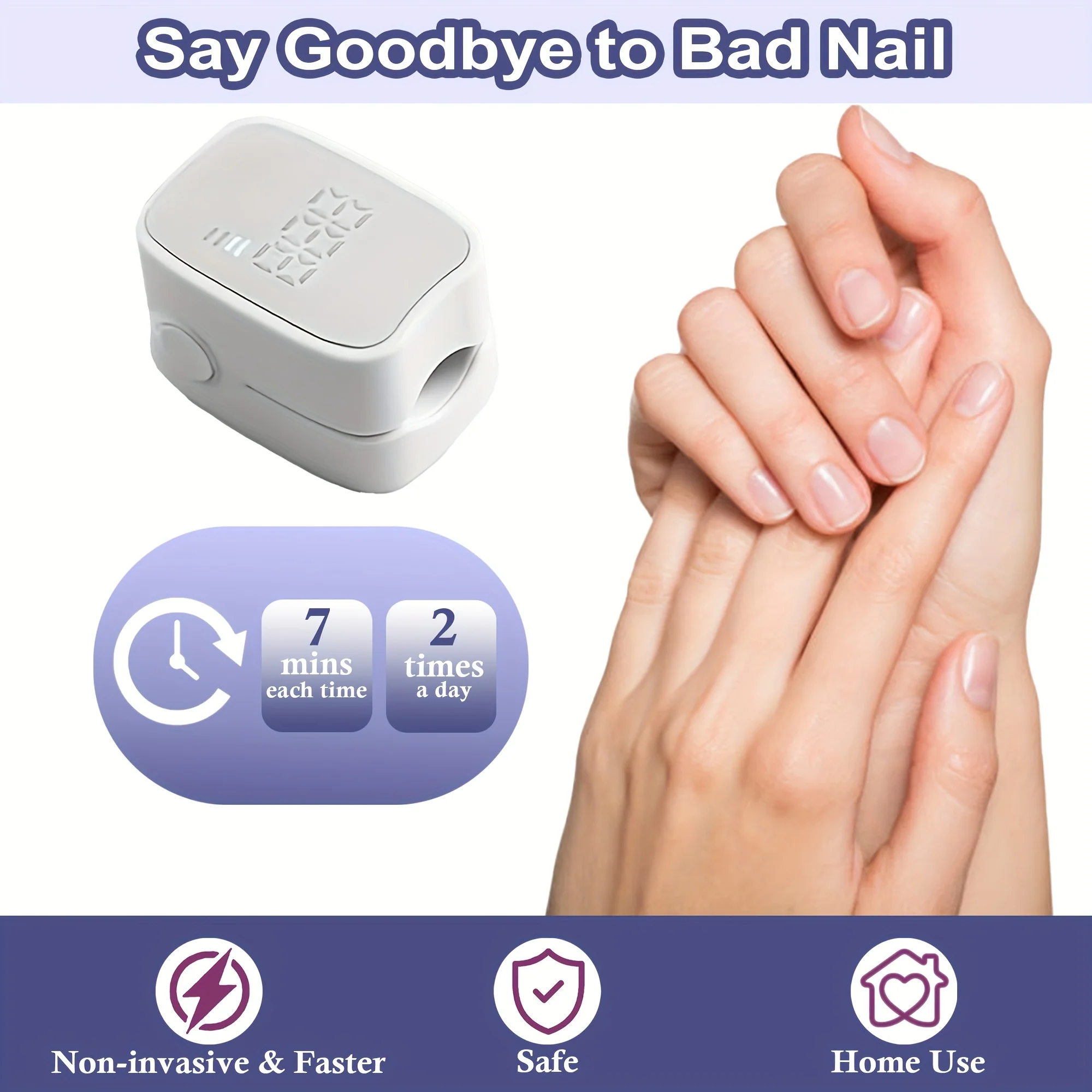 Trusted Nail Lamp with LED Display Blue Light for Toenail FSA HSA Eligible Long-Lasting