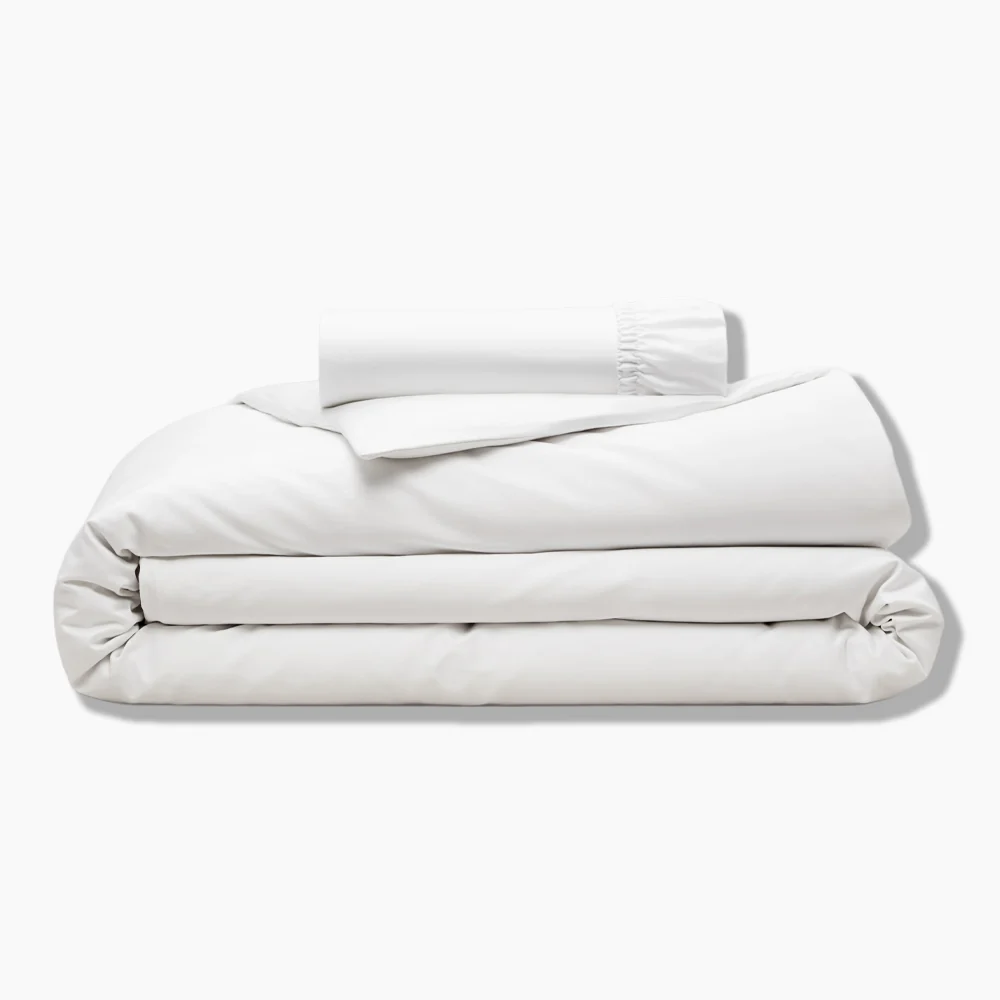 Reliable Organic Cotton White Duvet Cover Fitted Sheet Set Casual