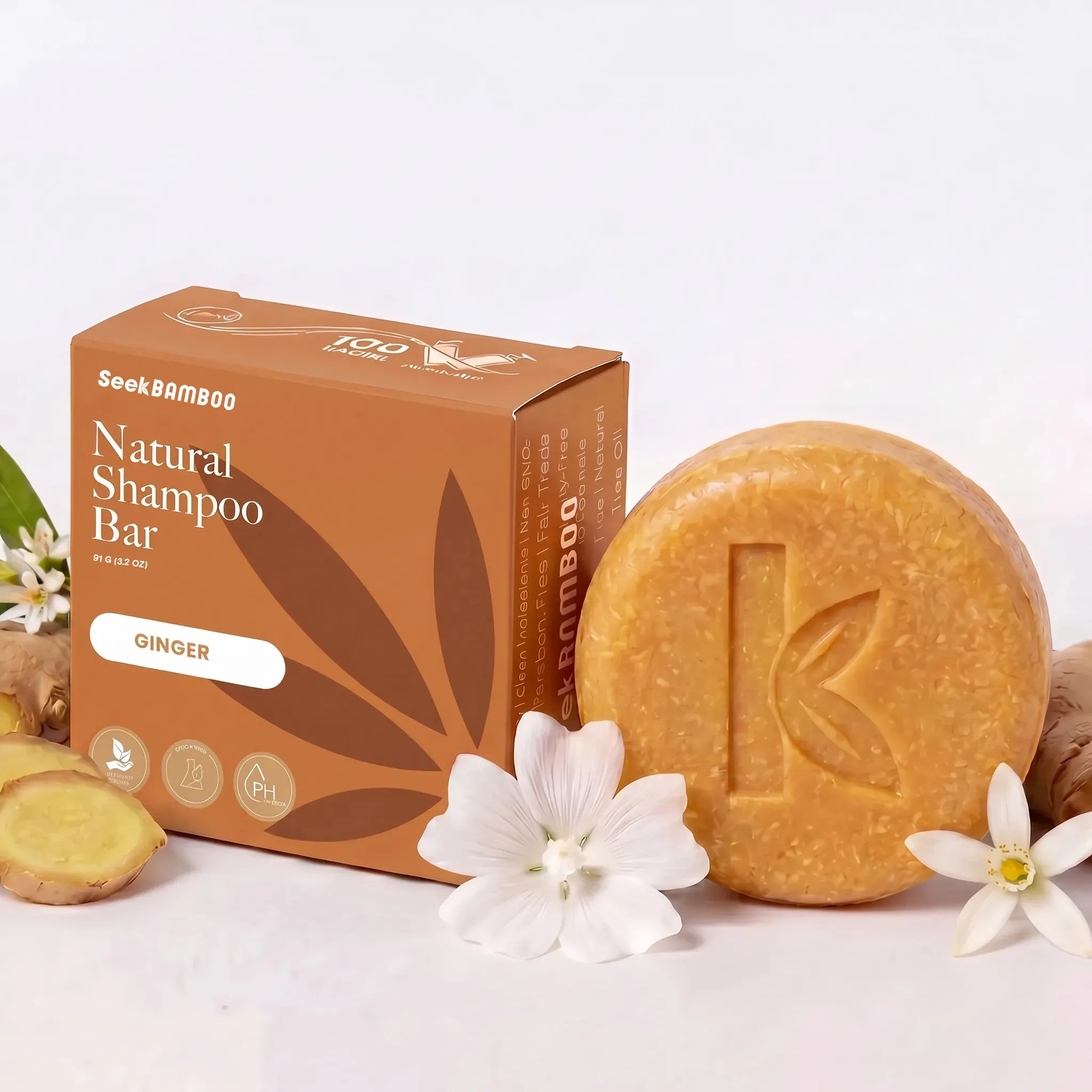 Pure Ginger Shampoo BarGinger Shower Bundle High-Quality