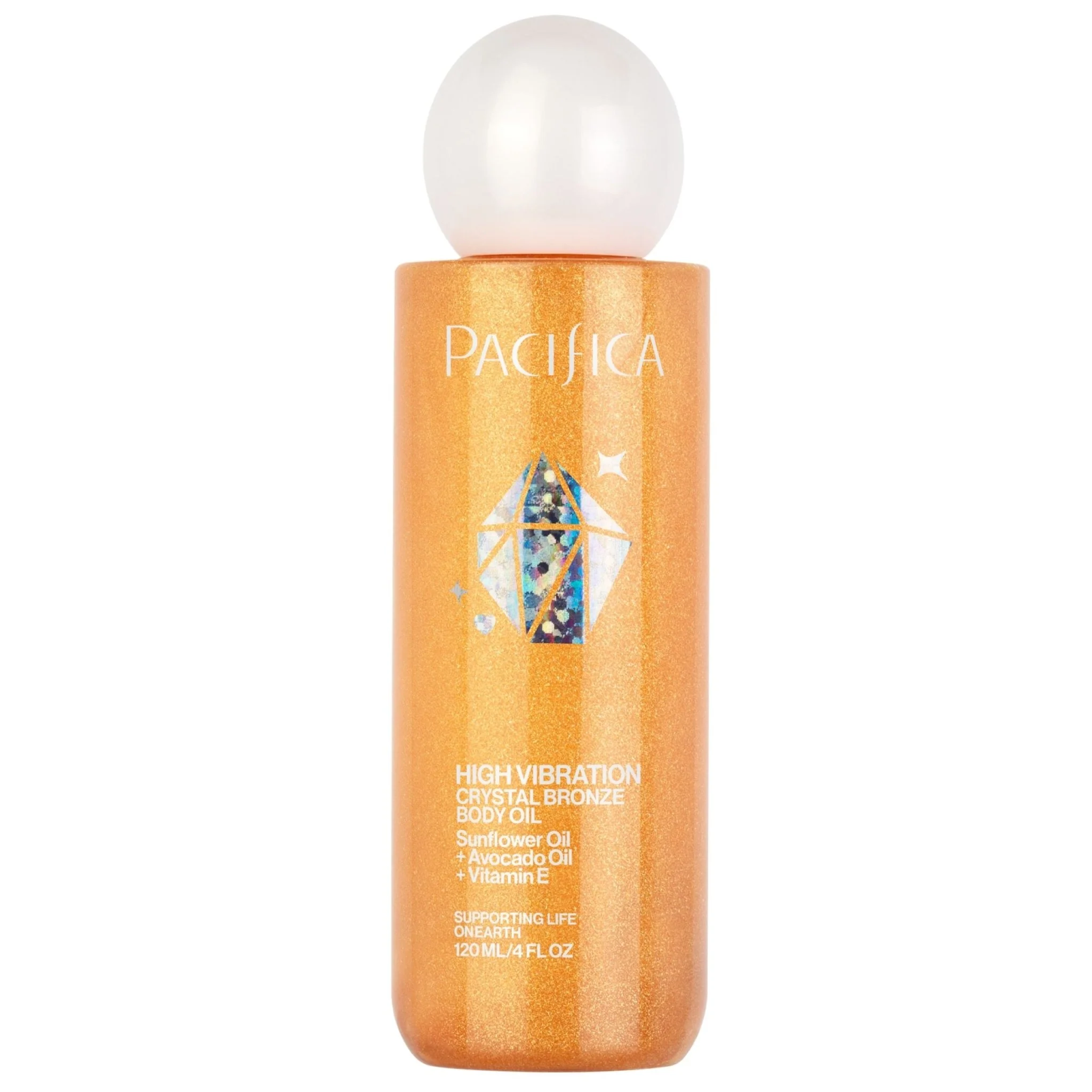 Consistent High Vibration Crystal Bronze Body Oil Refined