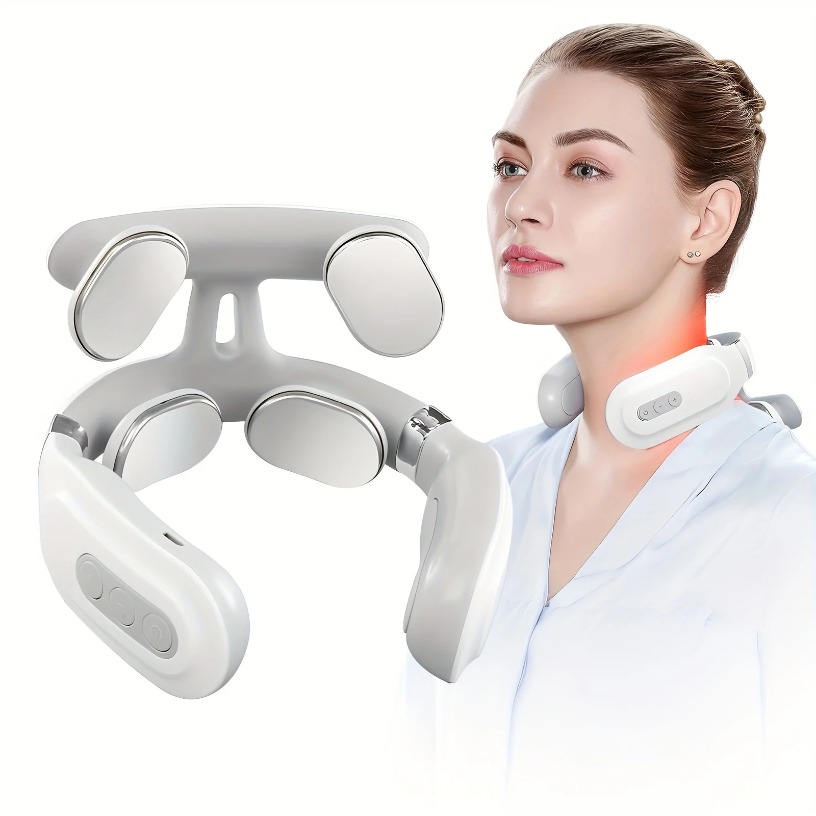 Pure USB Neck Massager – Heat Electric Pain Relief Relaxation Prestigious