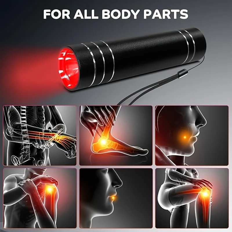 Unique Red Light Therapy Torch Lamp - Multiple Wavelengths Handheld Traditional