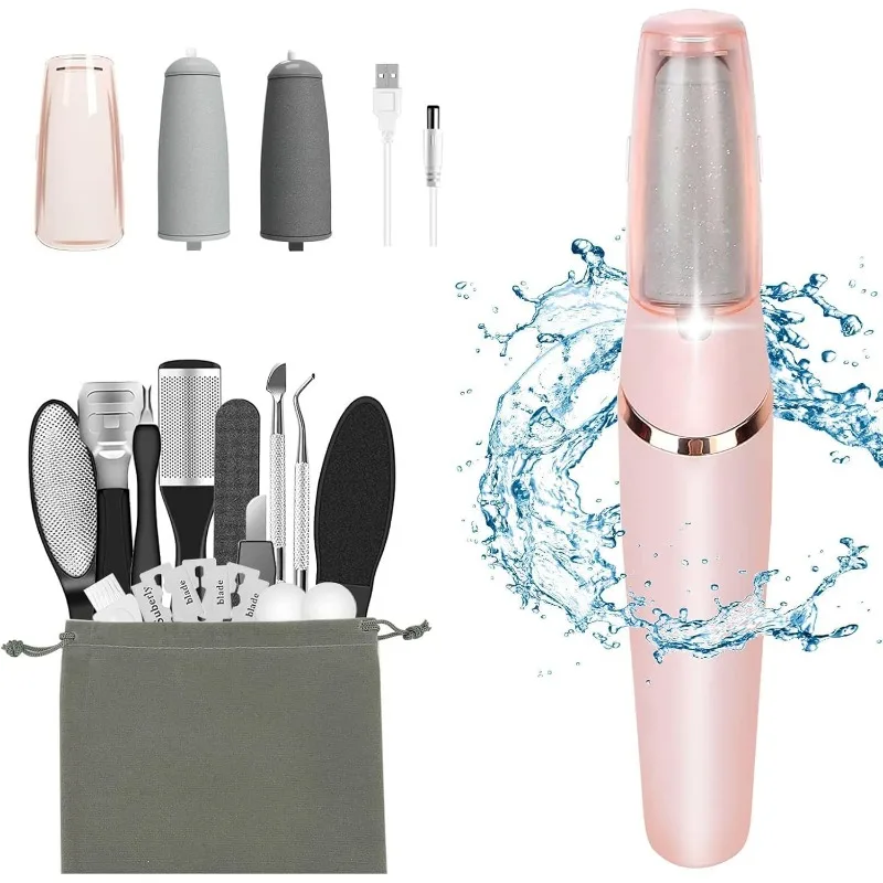 Exclusive Rechargeable Electric Foot Callus Remover 16-in-1 Kit Specialty