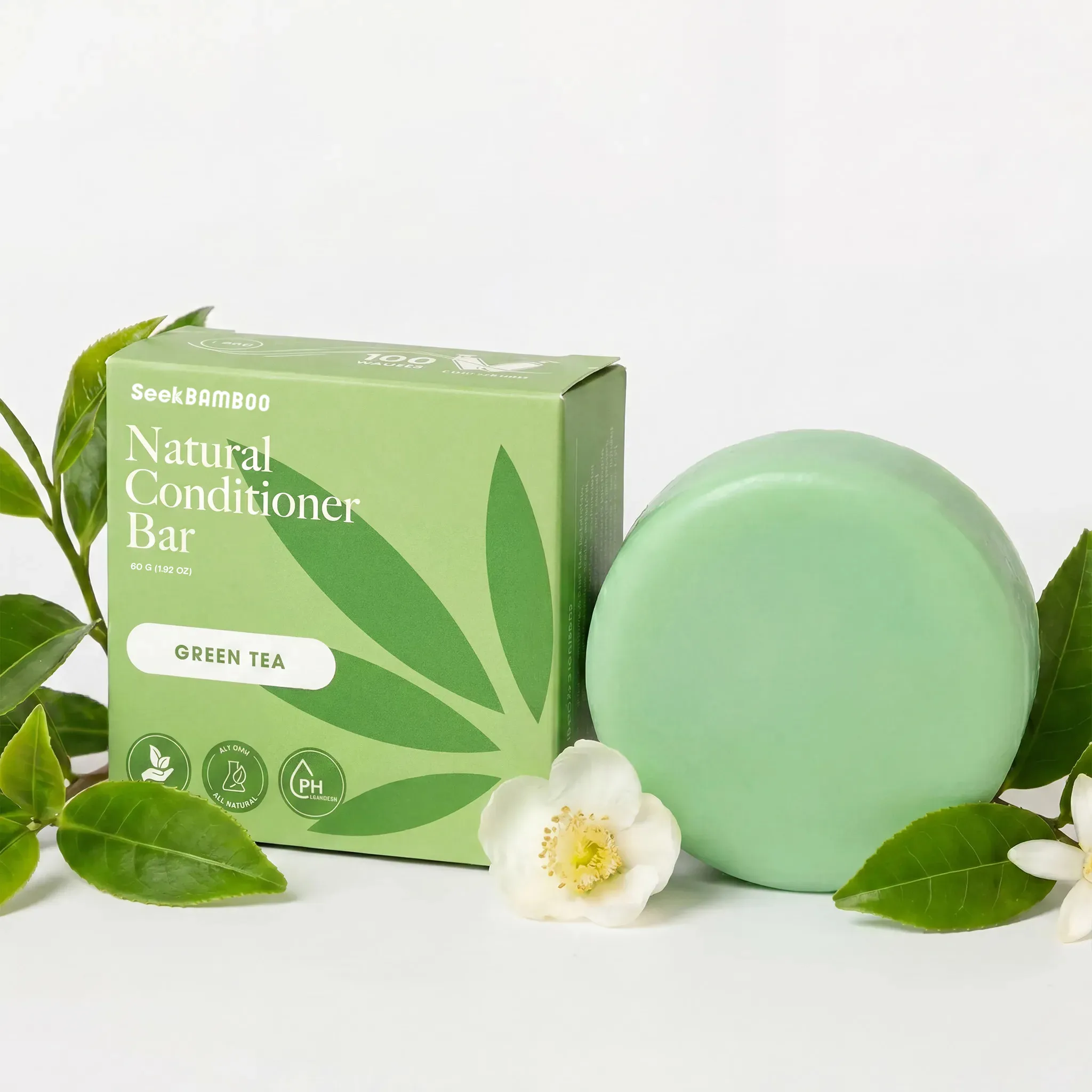 High-End Green Tea Conditioner Bar Practical