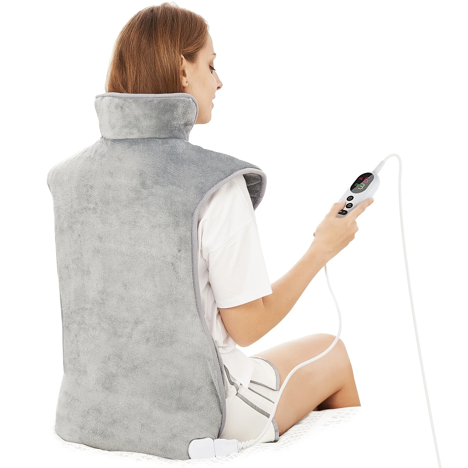 Pure Electric Heating Pad 23.6 x39.4 – 6 Levels Auto-Off High-Quality