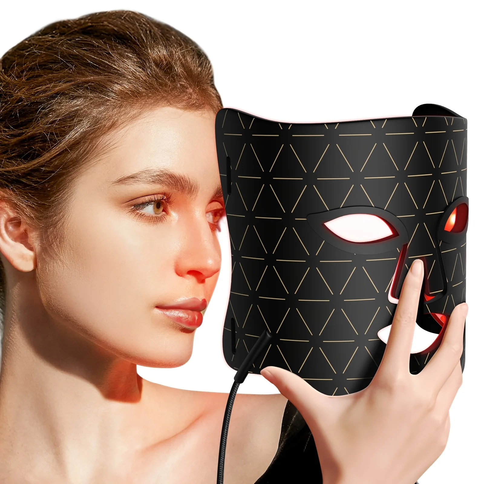 Luxury LED Facial Neck Mask Red Light Therapy Home Use Prestigious