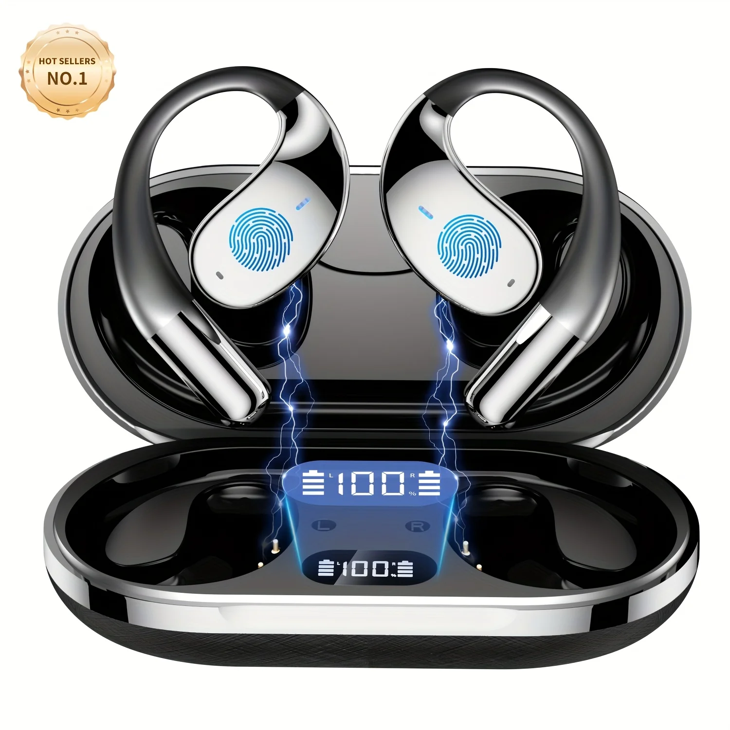 Crafted Menzluio AI Translation Headset – -Time 144 Languages Powerful