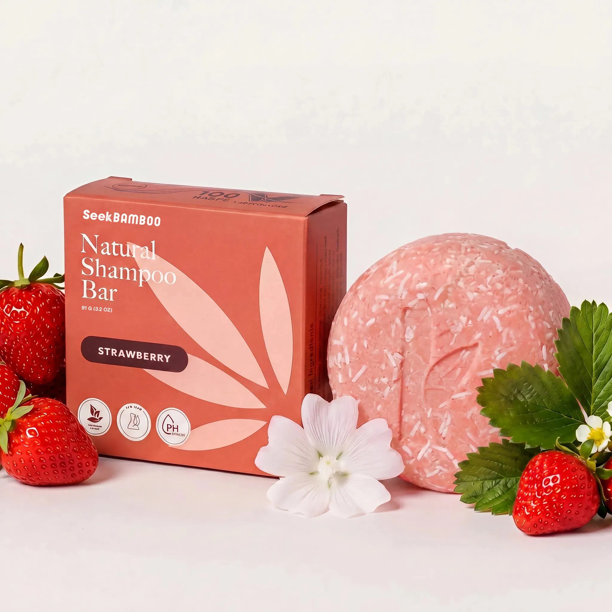 Official Strawberry Shampoo BarStrawberry Shower Bundle Modern