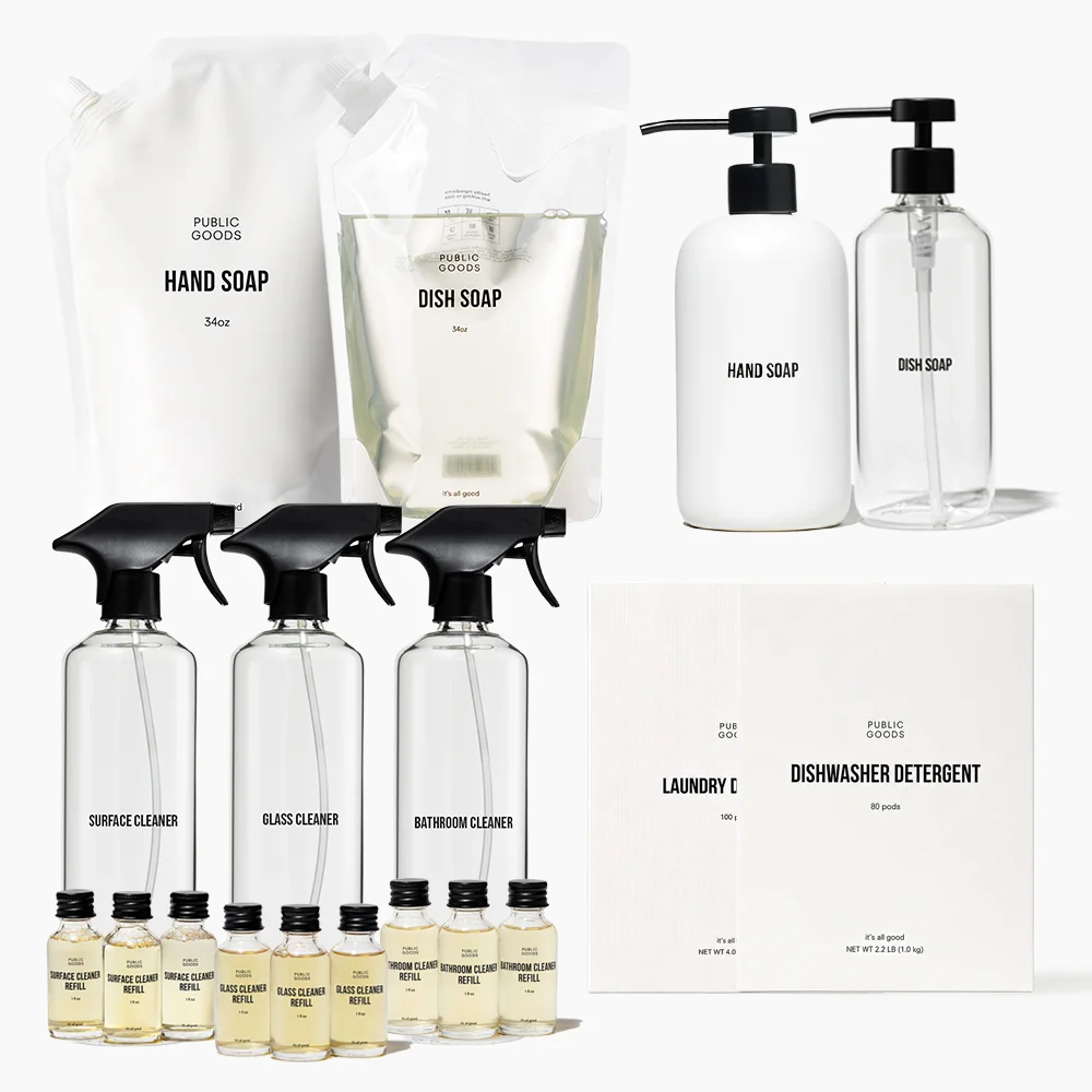 Authentic Cleaning Essentials With Refills Set Fine