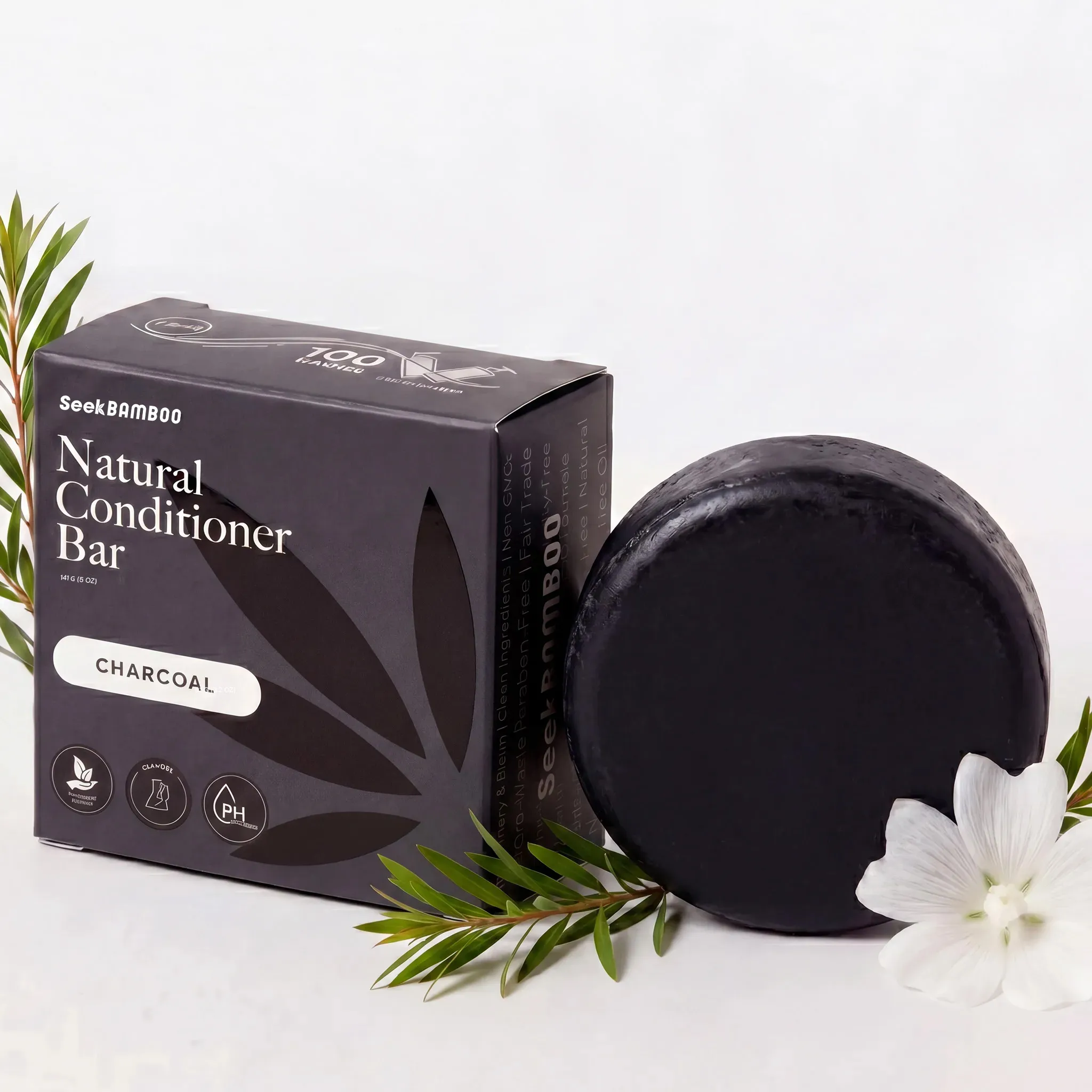 Organic Charcoal Conditioner BarCharcoal Shower Bundle Durable