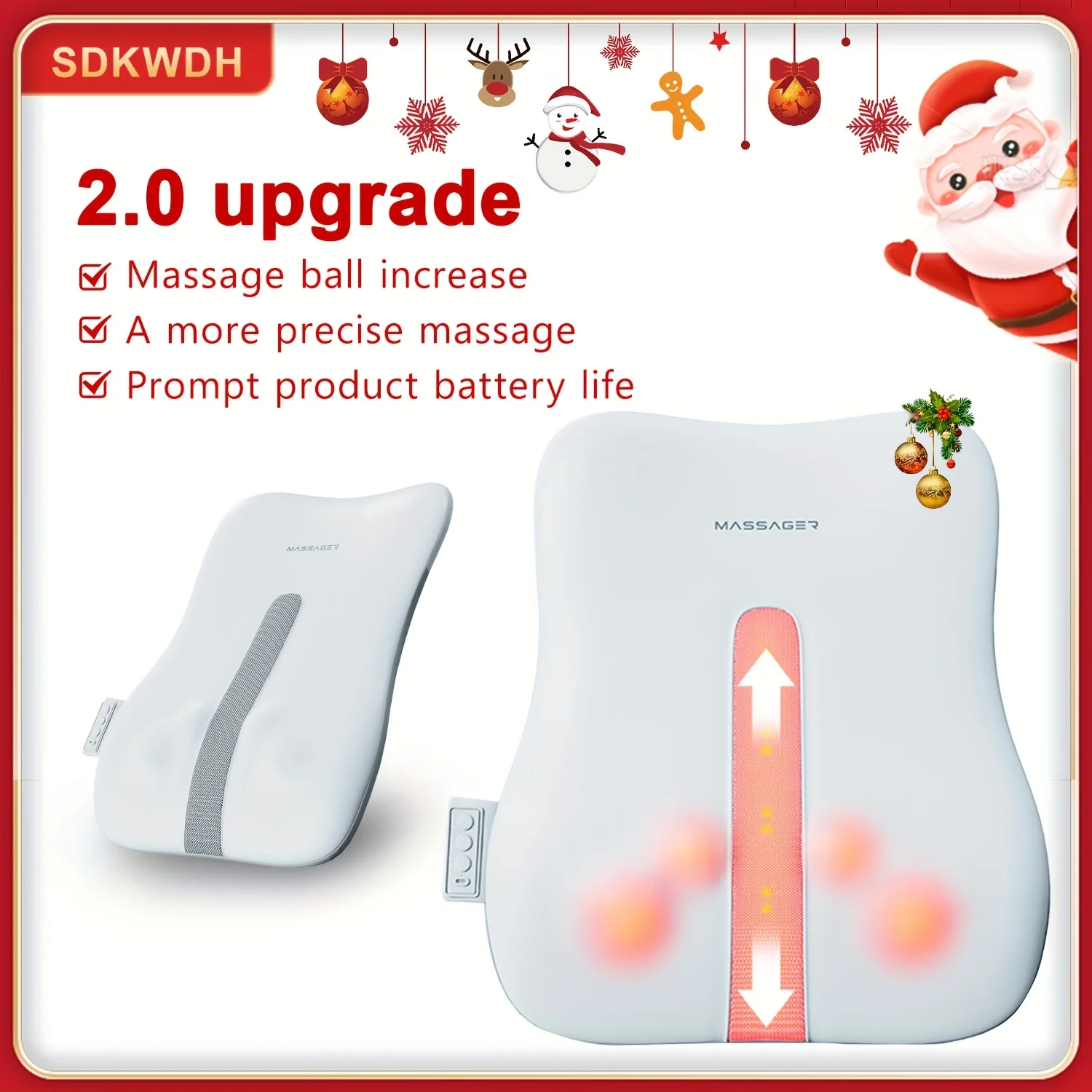 High-Quality Portable Ultra-Thin Massage Pad with Heating Vibration Official