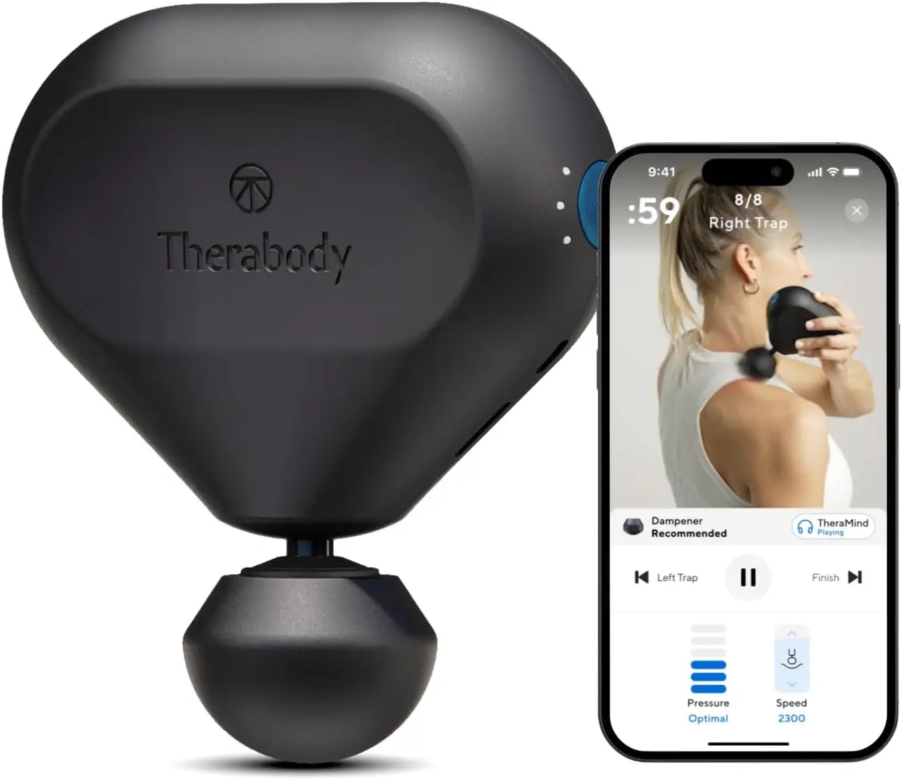 First-Class Therabody Mini Massage Gun – Portable Deep Tissue Massager Smart