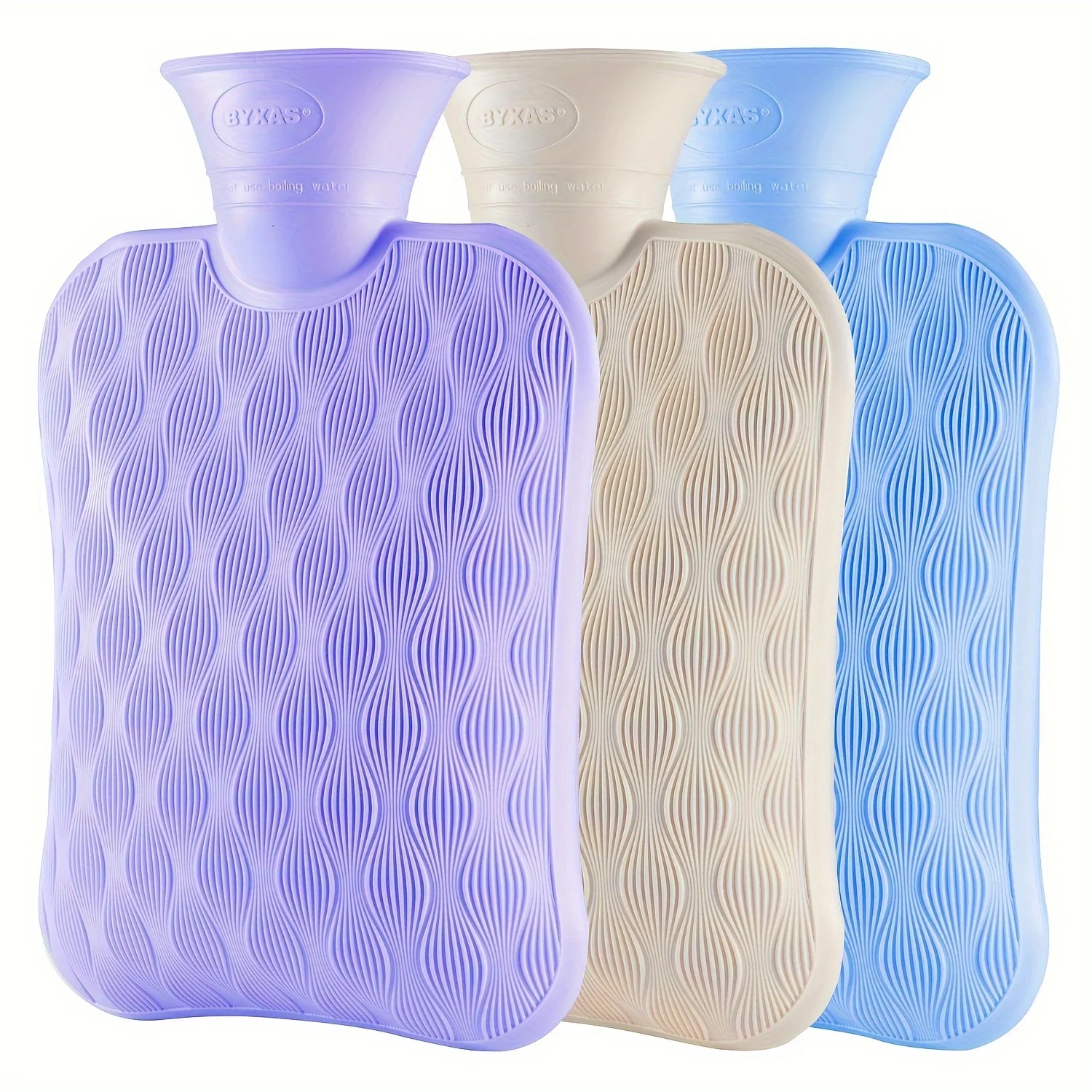 Flexible BYXAS 67.63oz Hot Water Bottle for Neck Shoulder Hands Durable