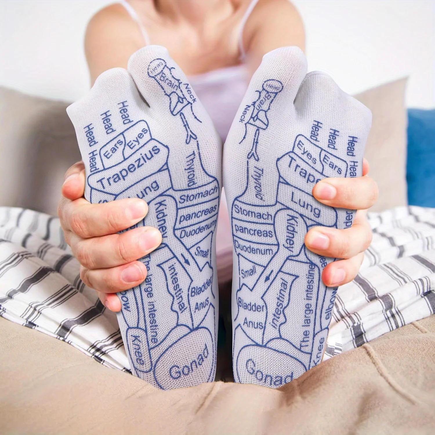 Versatile Reflexology Bliss Sock Set - Relieves Stress Boosts Energy Breathable