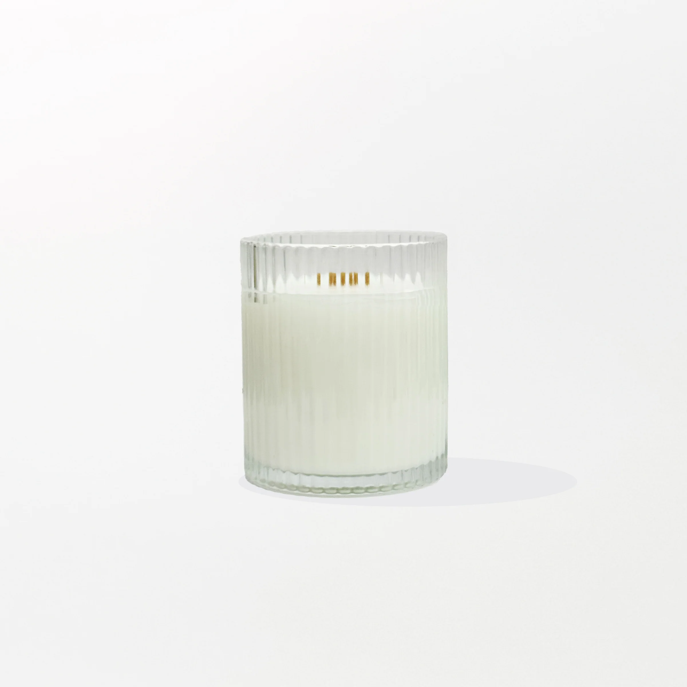 Refined Ribbed Glass Candles - Overstock Luxury