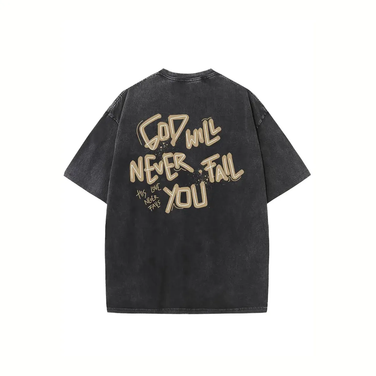 Elegant Vintage God T-Shirt Oversized Fit Streetwear For All Premium Material
