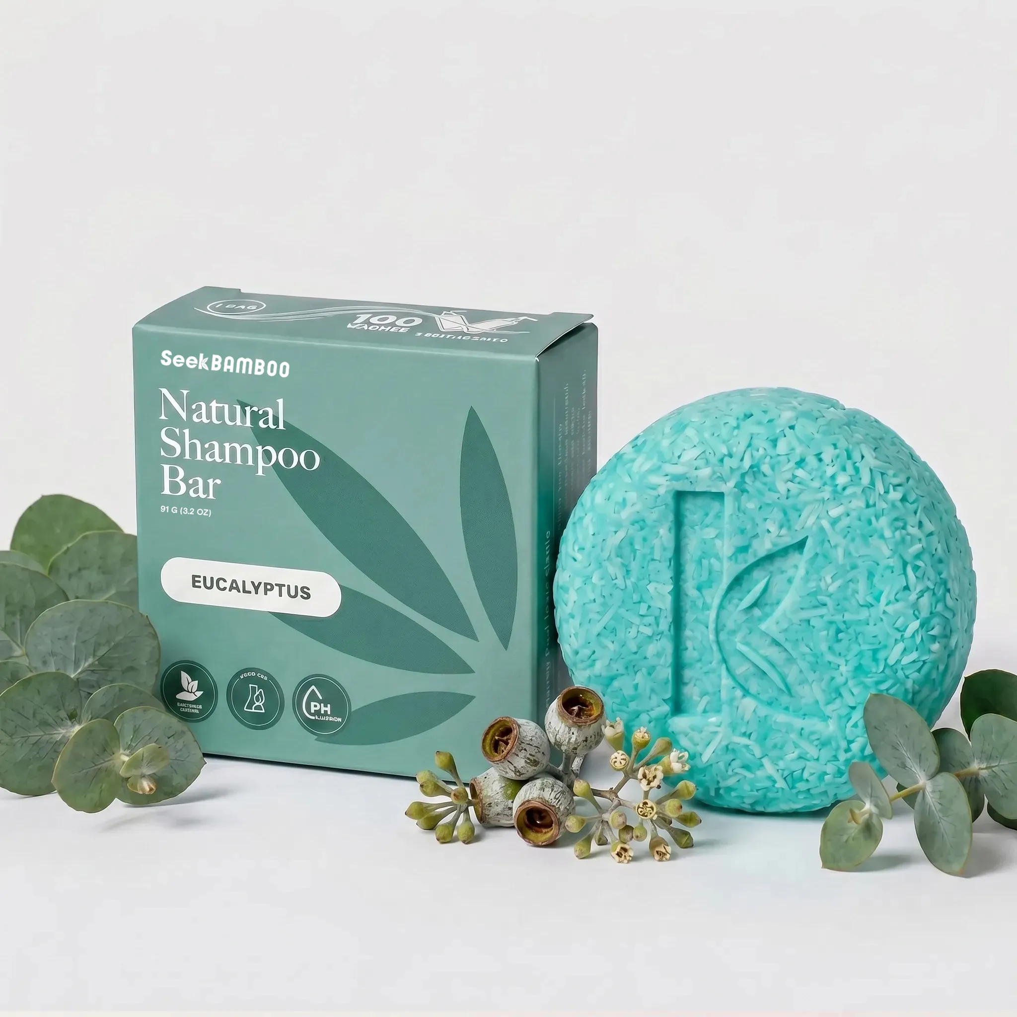 Contemporary Eucalyptus Shampoo Bar High-End