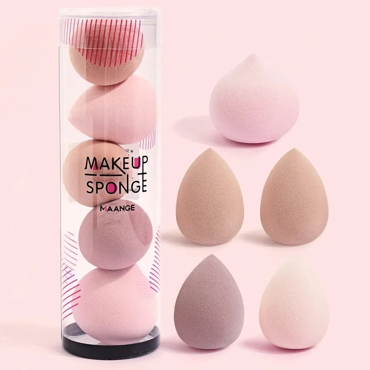 First-Class 5PCS Multi-Colored Makeup Sponge Blender Set for Skin Sophisticated