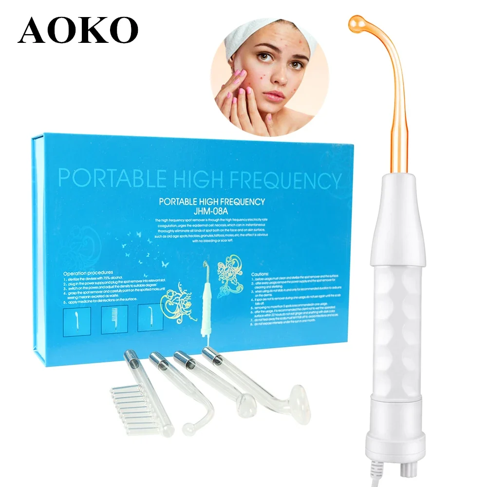 Verified AOKO High-Frequency Wand – Anti-Acne Facial Device Selected