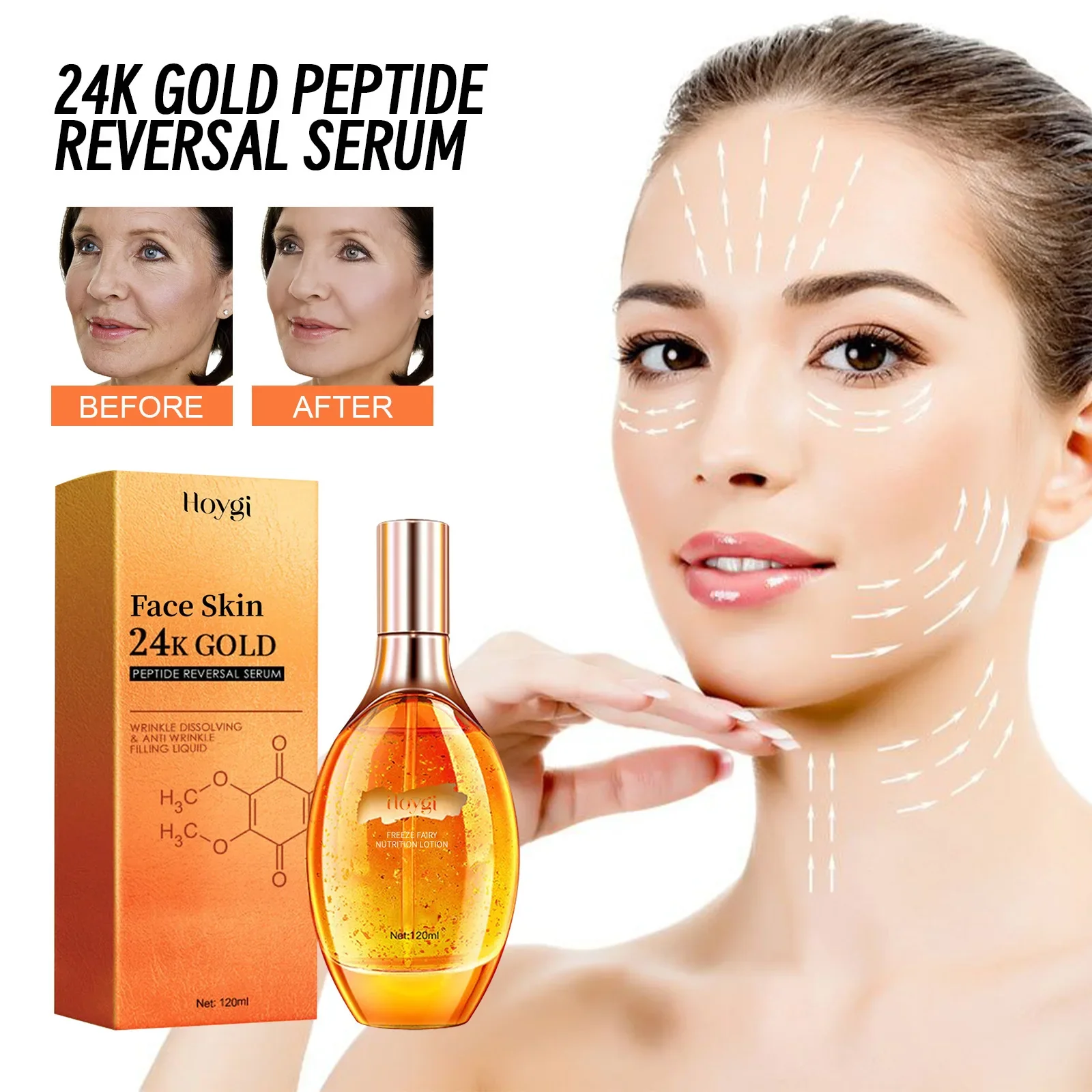 Green 24K Gold-Infused Skincare Elixir Serum – Firm Brighten Defy Age Original