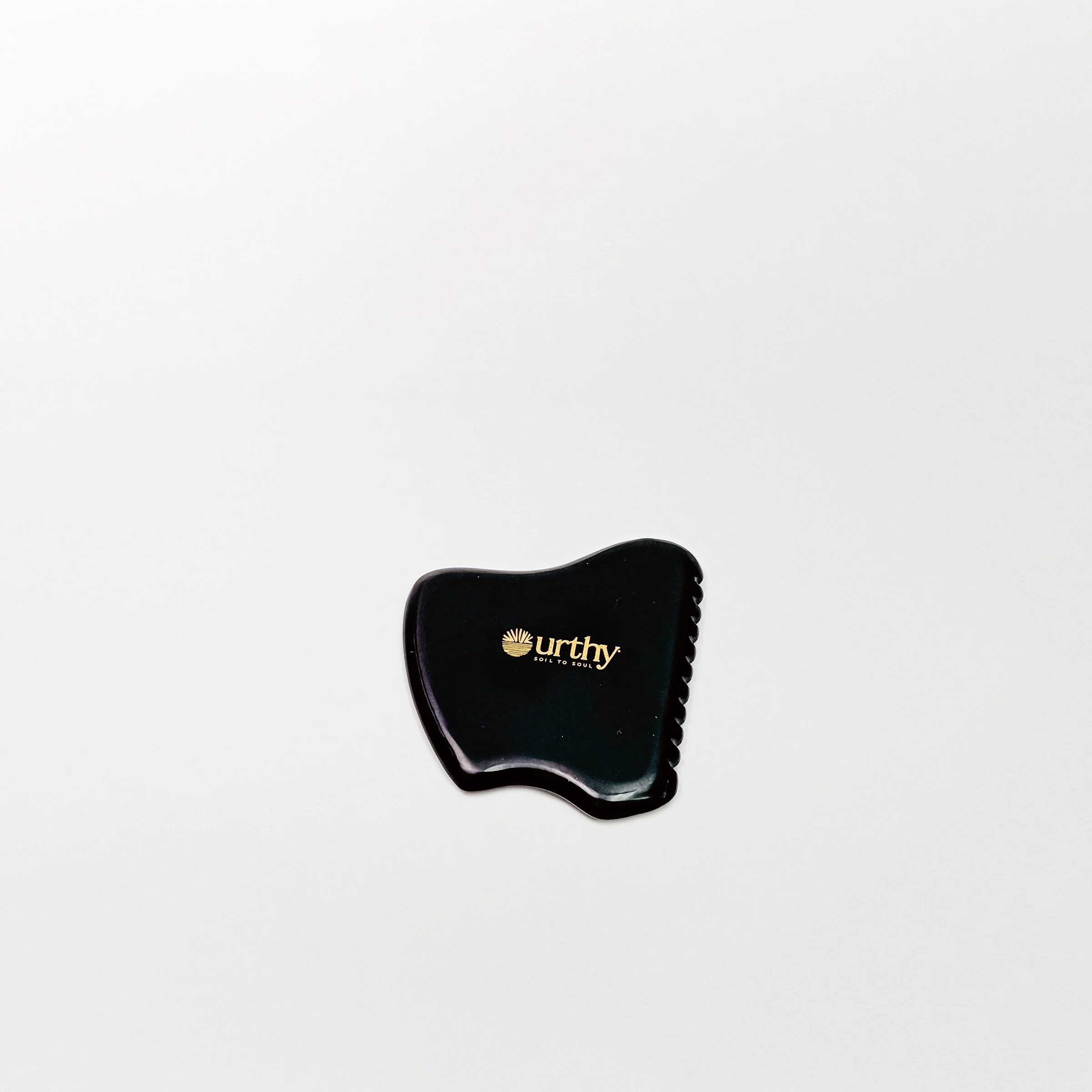 Authentic Gua Sha Black Bian Stone Facial Tool Lightweight