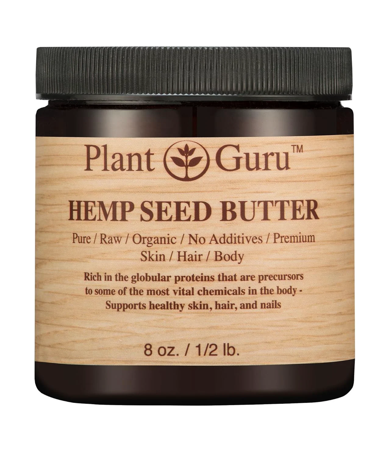 Effective Raw Cold-Pressed Hemp Seed Butter - Ultra-Moisturizing for Healthy Skin Hair Nails Premium Material