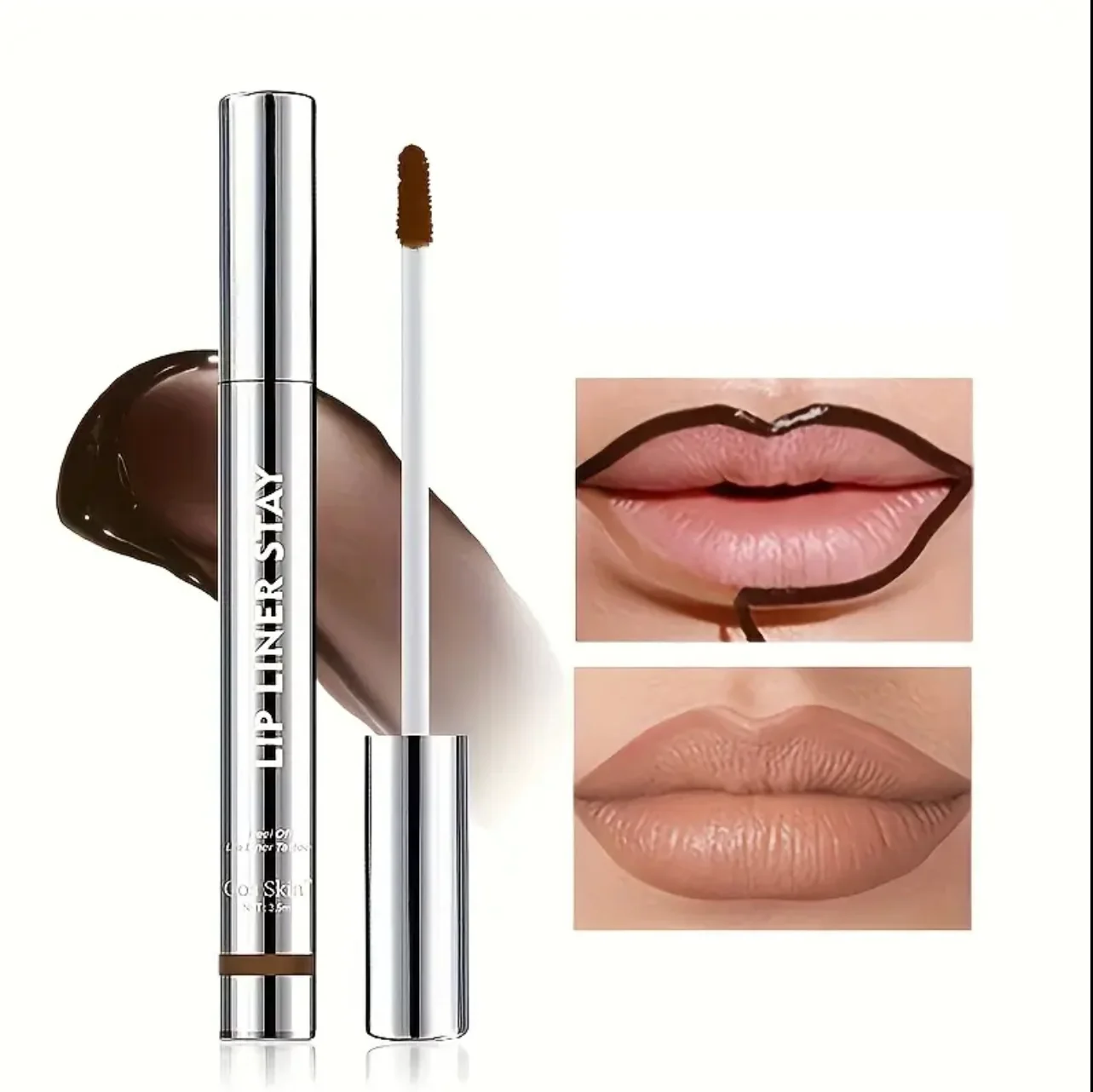 Original Lip Liner Stay-N 16HR Waterproof Creamy and Long Lasting Peel-Off Lip Stain Sustainable