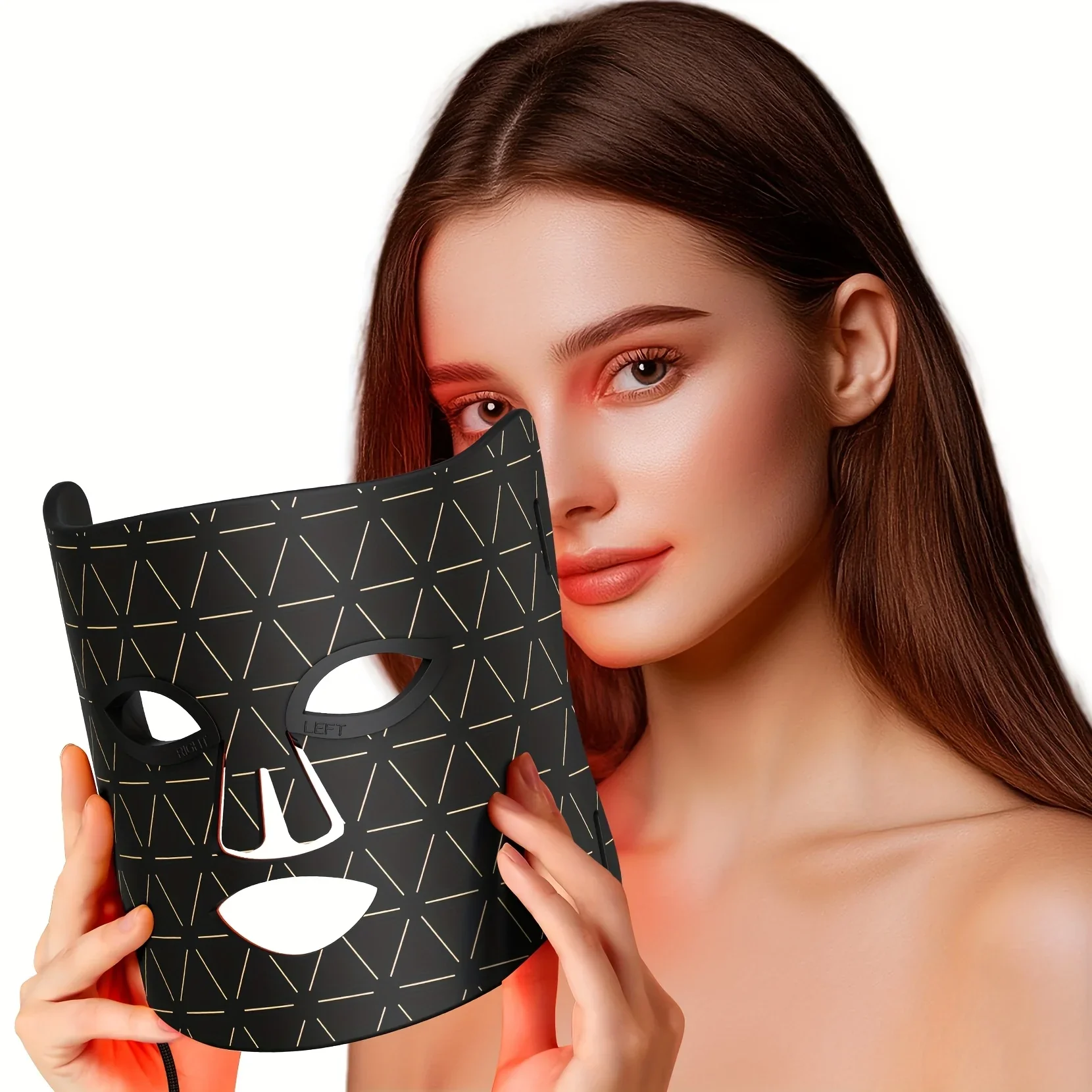 Pure LED Facial And Neck Mask With Red Light Therapy For Home Use Superior