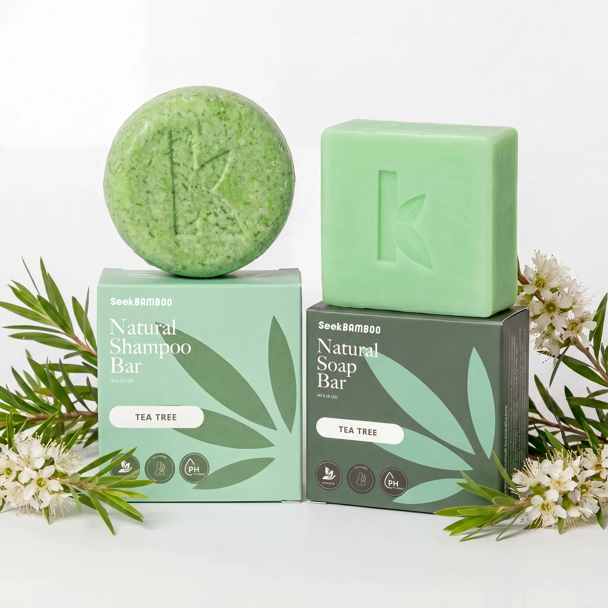 Flexible Tea Tree Shampoo and SoapTea Tree Shower Bundle High-Performance