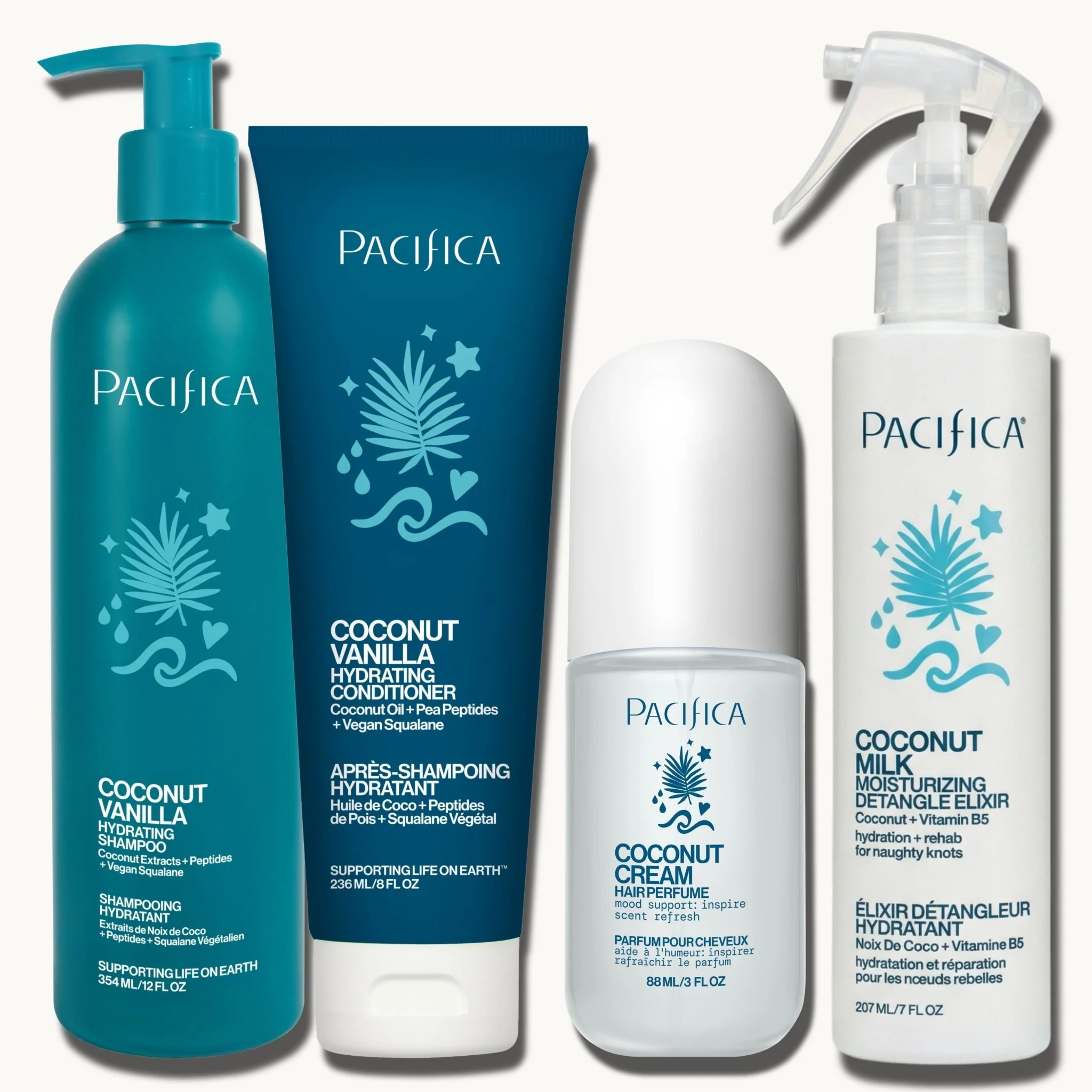 Sophisticated Coconut Vanilla Moisture Detangle Hair Bundle Breathable