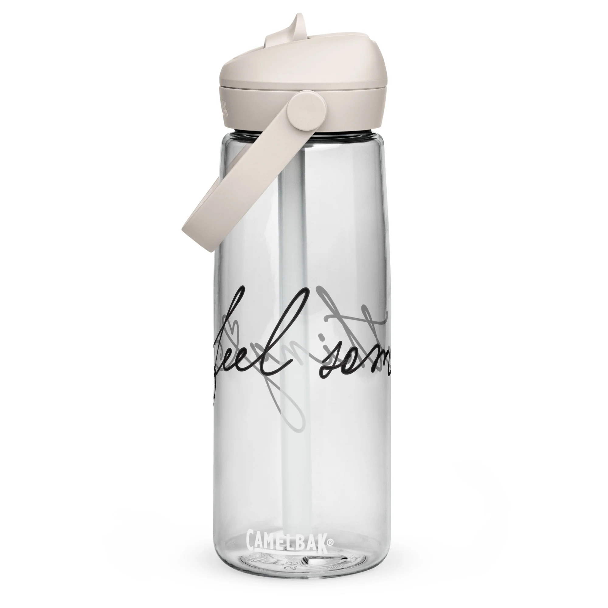 Premium Material Feel Something Flip straw water bottle Modern
