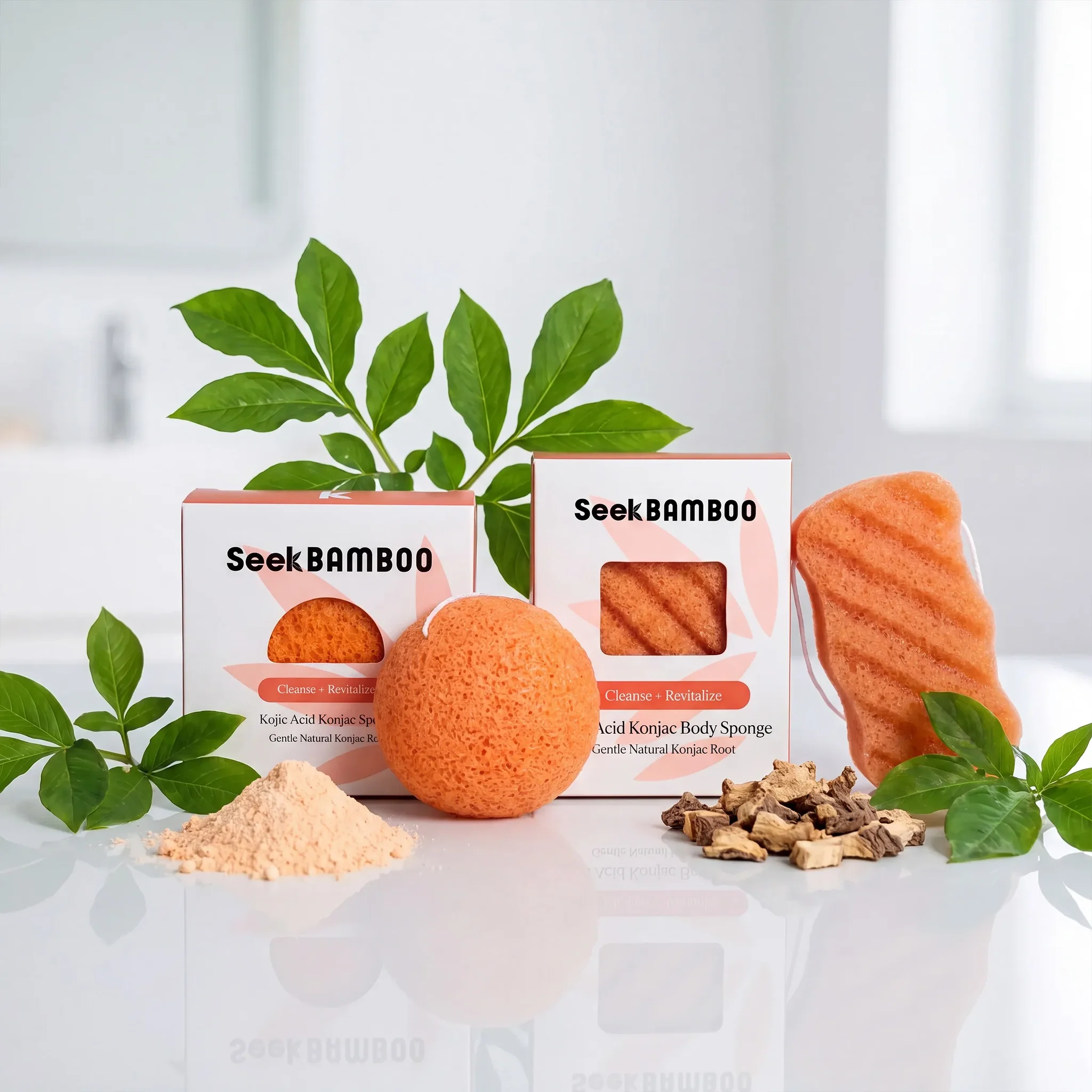 Natural Kojic Acid Konjac Face and Body Sponge Prestigious