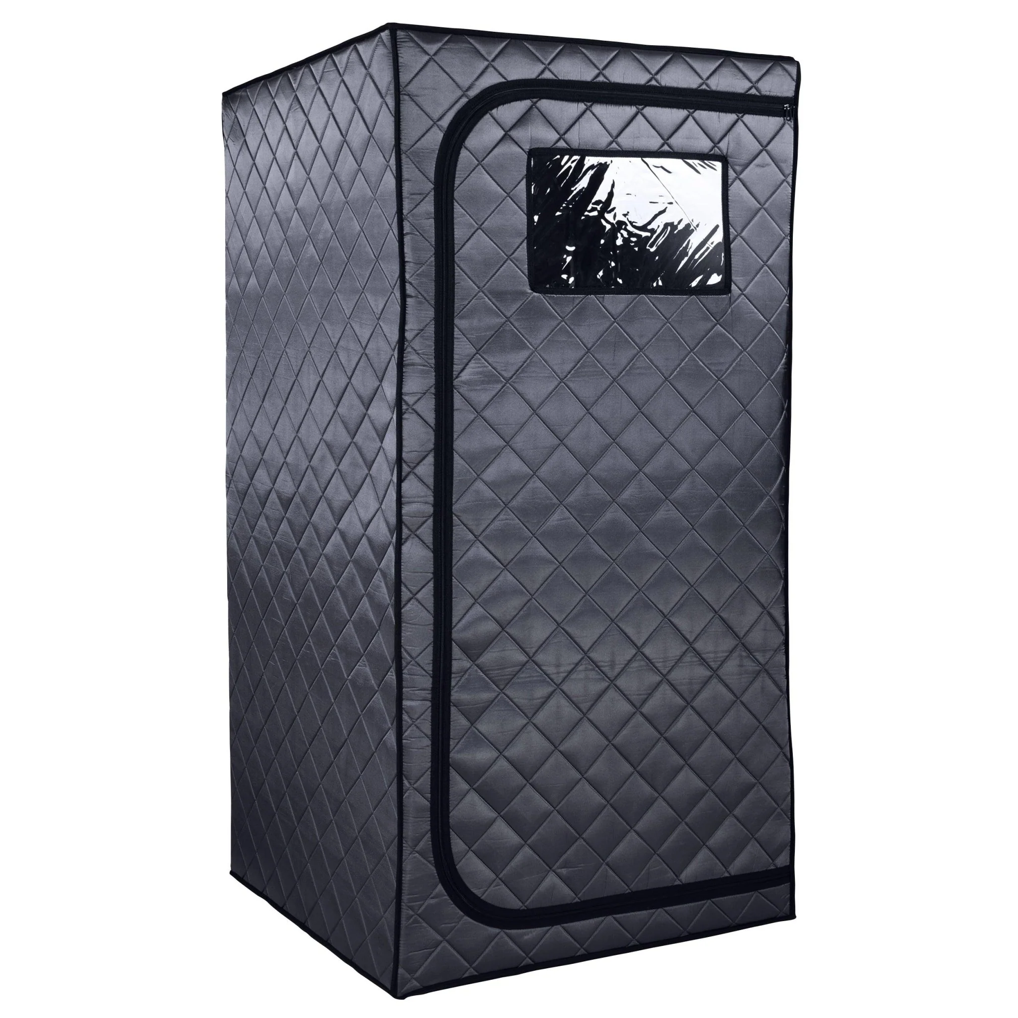 Recyclable Durasage Portable Full Size Infrared Sauna for at Home Ultra Low EMF Infrared Panels LED Lighting Heating Foot Pad and Portable Chair 1-Person Healthy