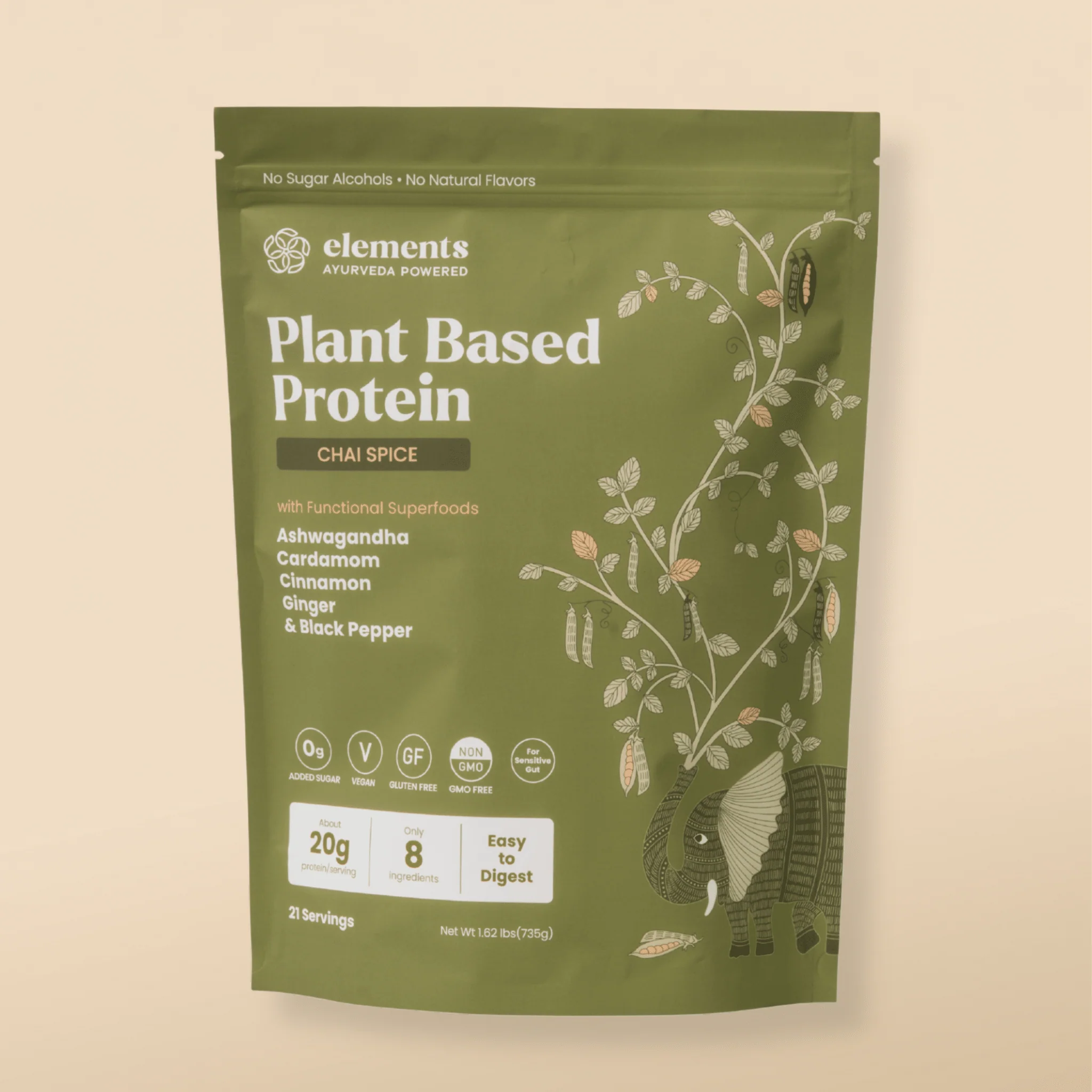 High-Performance Plant Based Protein Powder Chai Spice 21 Servings Verified