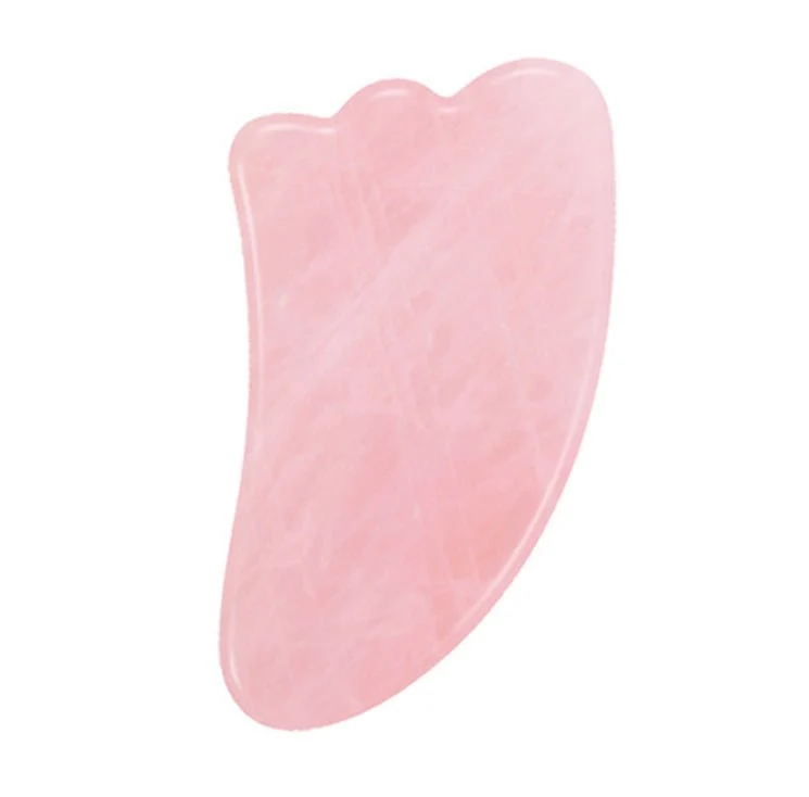 Recyclable Rose Quartz Gua Sha Facial Massage Tool User-Friendly