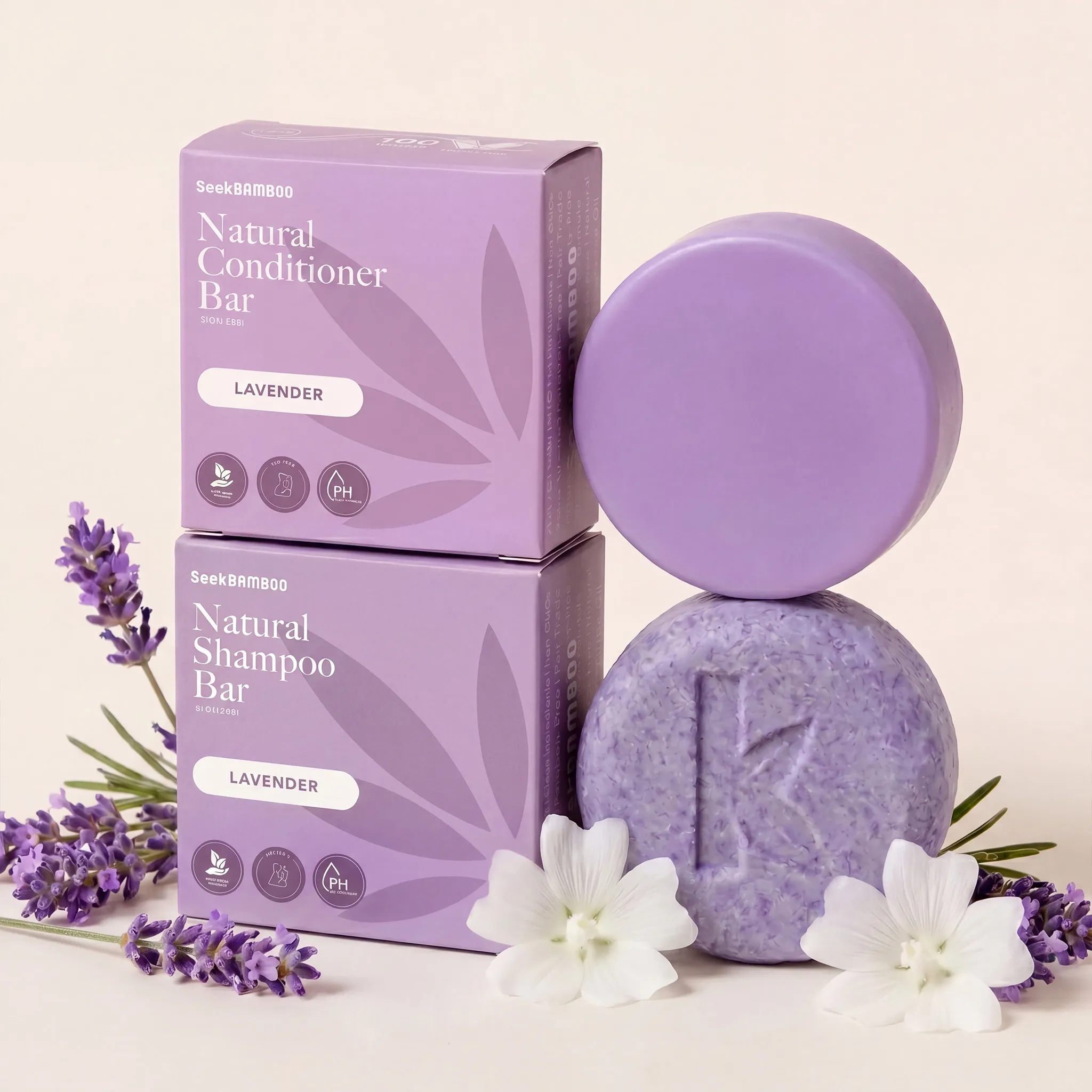 Innovative Lavender Shampoo and ConditionerLavender Shower Bundle Natural