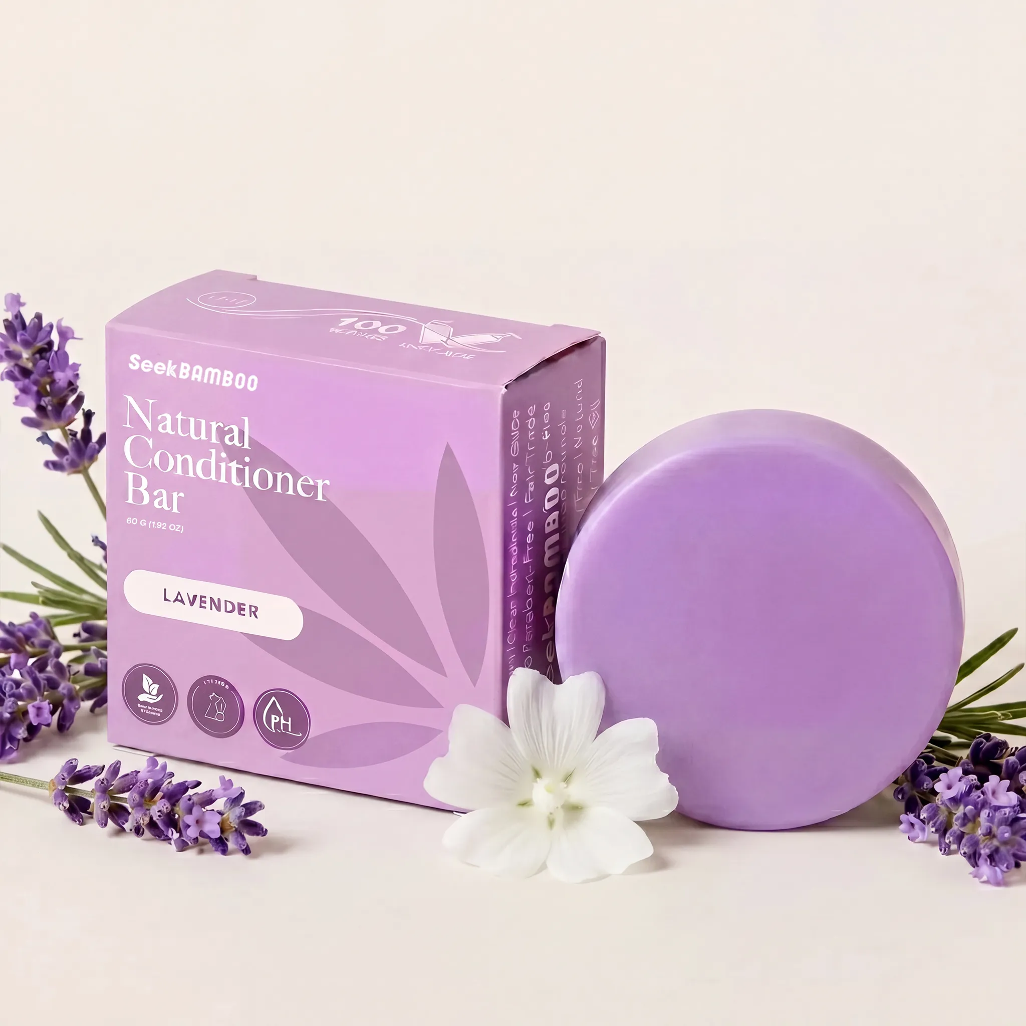 Flexible Lavender Conditioner BarLavender Shower Bundle Clean