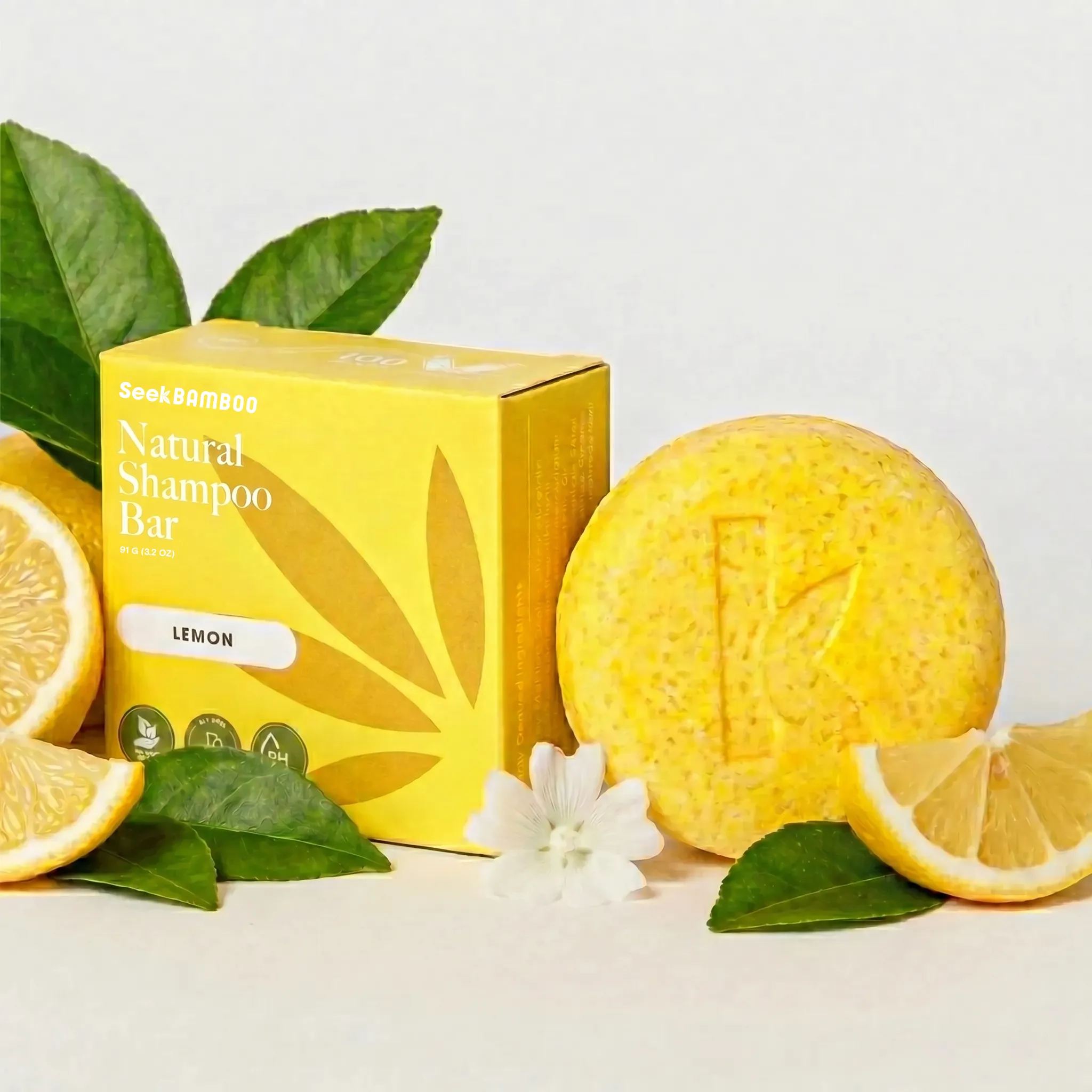 Premium Material Lemon Shampoo Bar High-Grade
