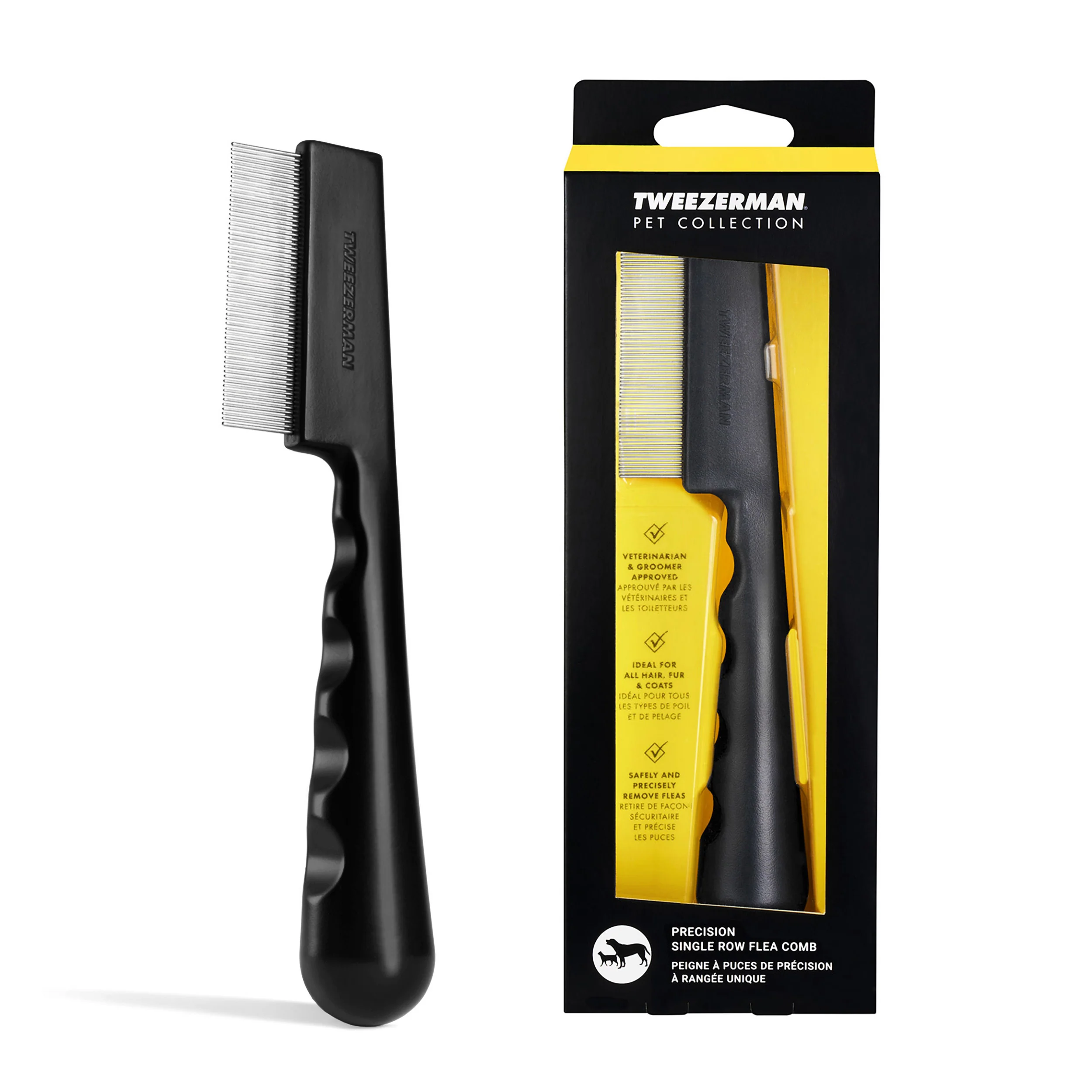 Durable Pet Precision Single Row Flea Comb Certified