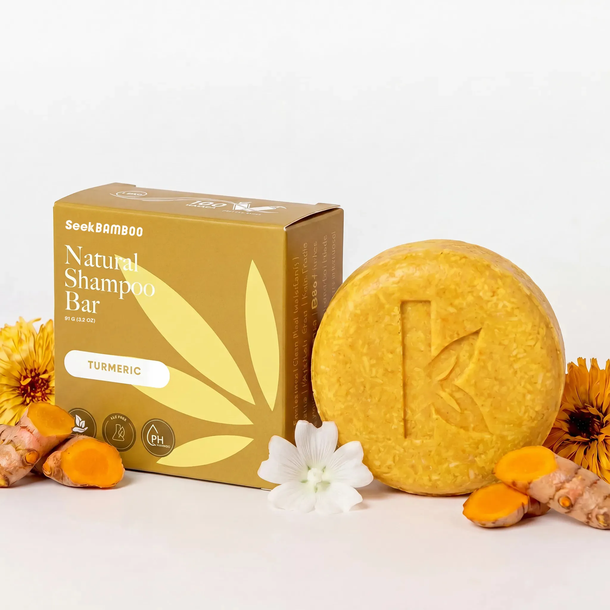 Pure Turmeric Shampoo BarTurmeric Shampoo and Soap Solid