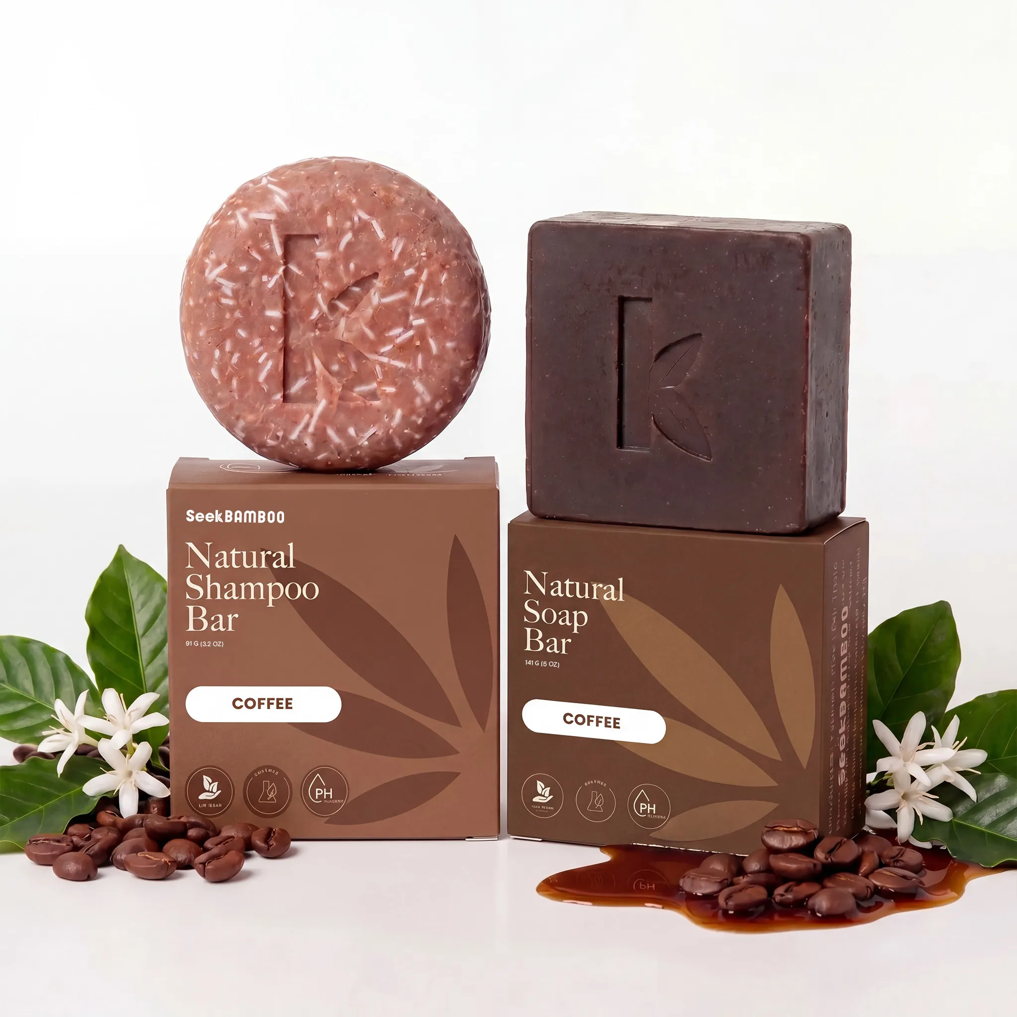 Optimized Coffee Shampoo and Soap Convenient